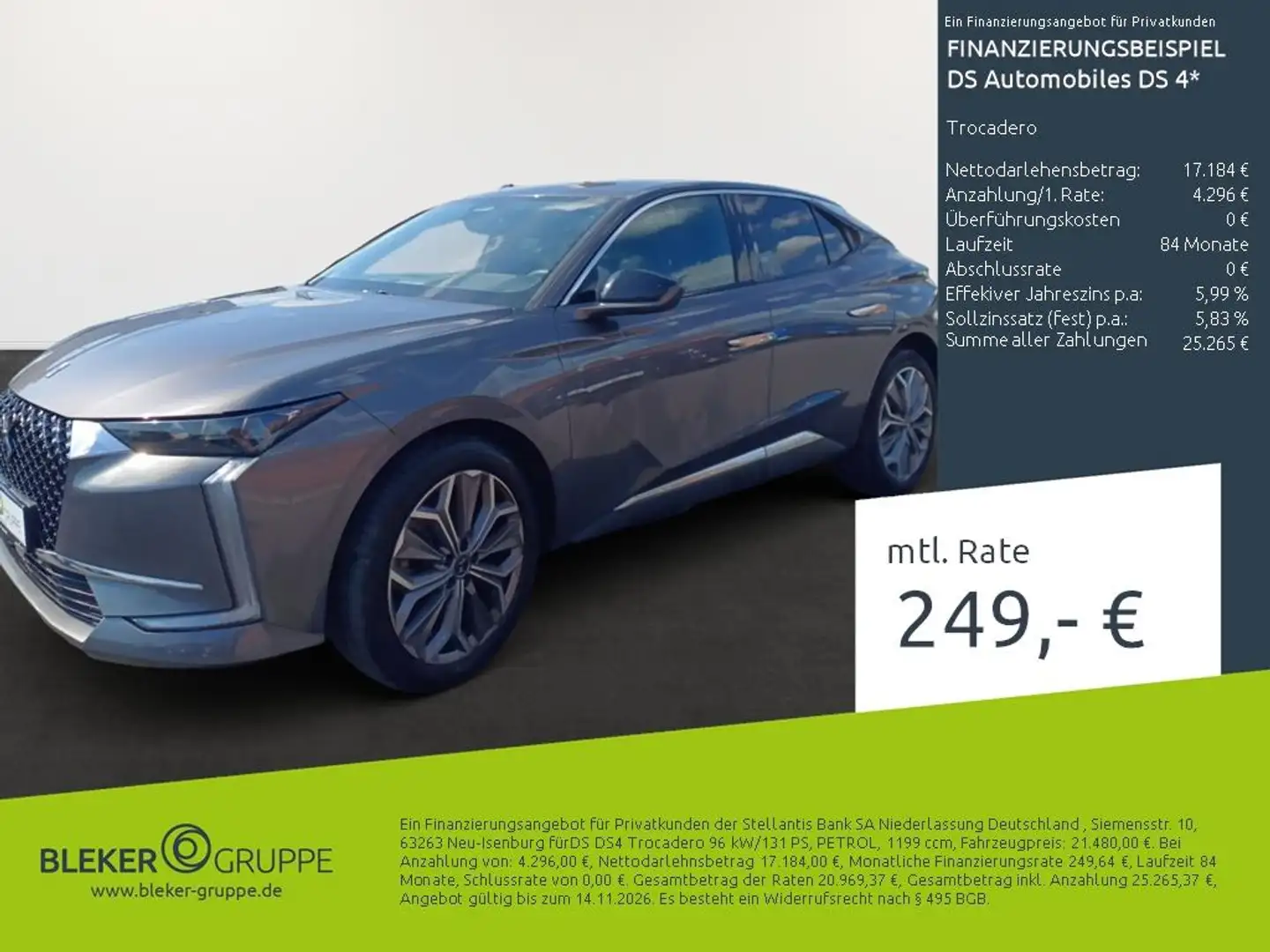 DS Automobiles DS 4 Trocadero Grau - 1