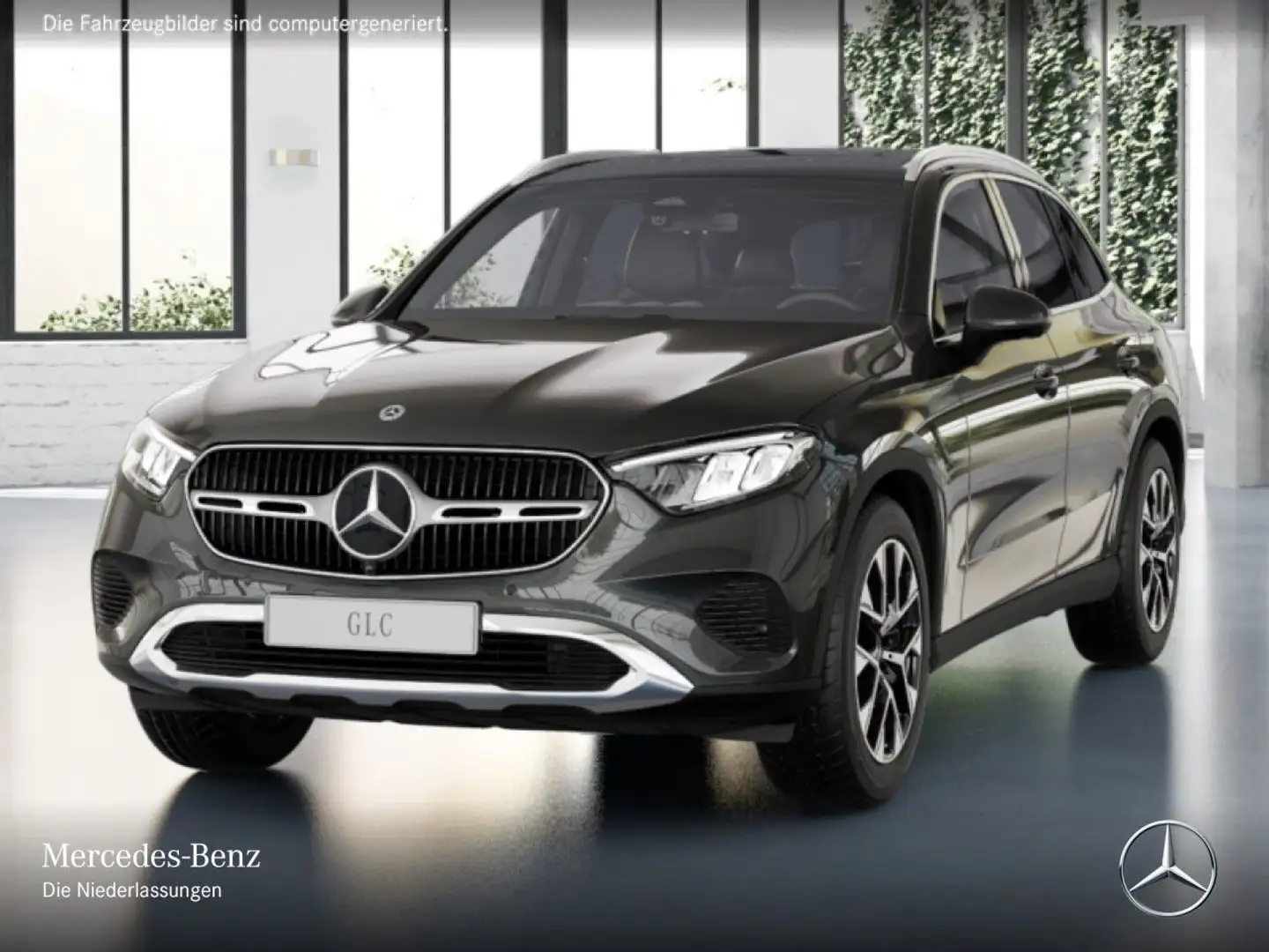 Mercedes-Benz GLC 200 d 4M AVANTG+PANO+360+AHK+LED+TOTW+KEYLESS Grau - 2