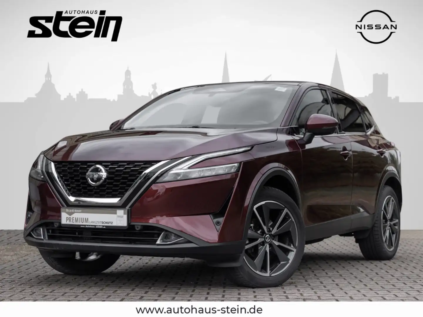Nissan Qashqai EU6d 1.3 DIG-T MHEV Tekna HUD Navi 360 Kamera El.H Rouge - 1