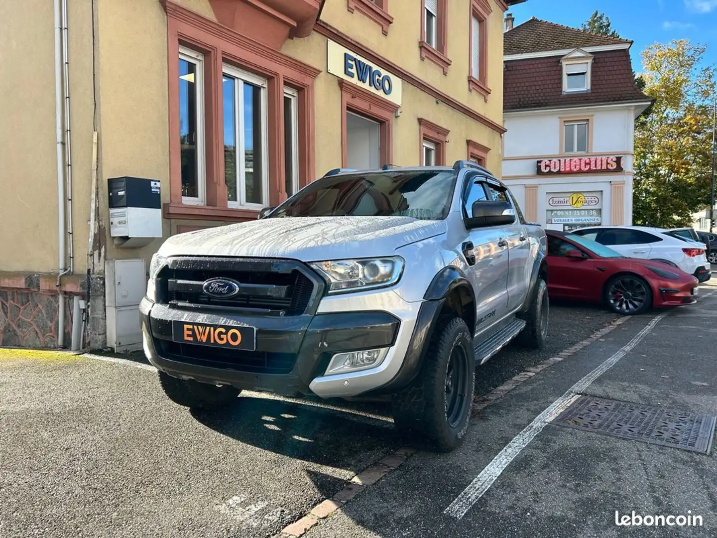 Ford Ranger double cabine 3.2 tdci 200 wildtrak 4x4 bva-ligne akrapovic-jantes acier renforce-garantie 6 mois Grau - 1