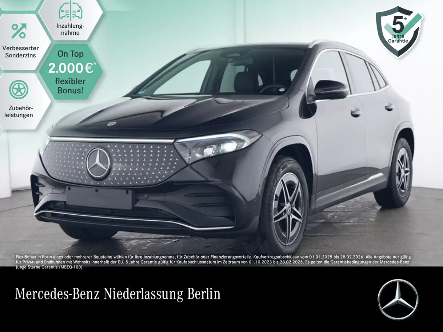 Mercedes-Benz EQA 250 AMG+ADVANCED+PANO+KAMERA+SPUR Nero - 1