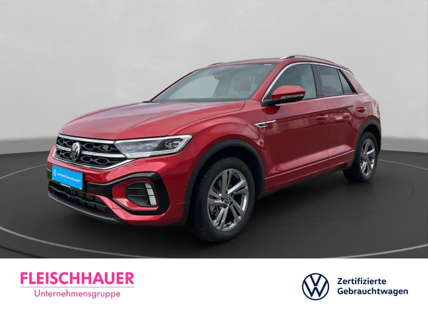Volkswagen T-Roc R-Line 1.5+SHZ+LED+DAB+KLIMAAUT+PARKLENK Rot - 1
