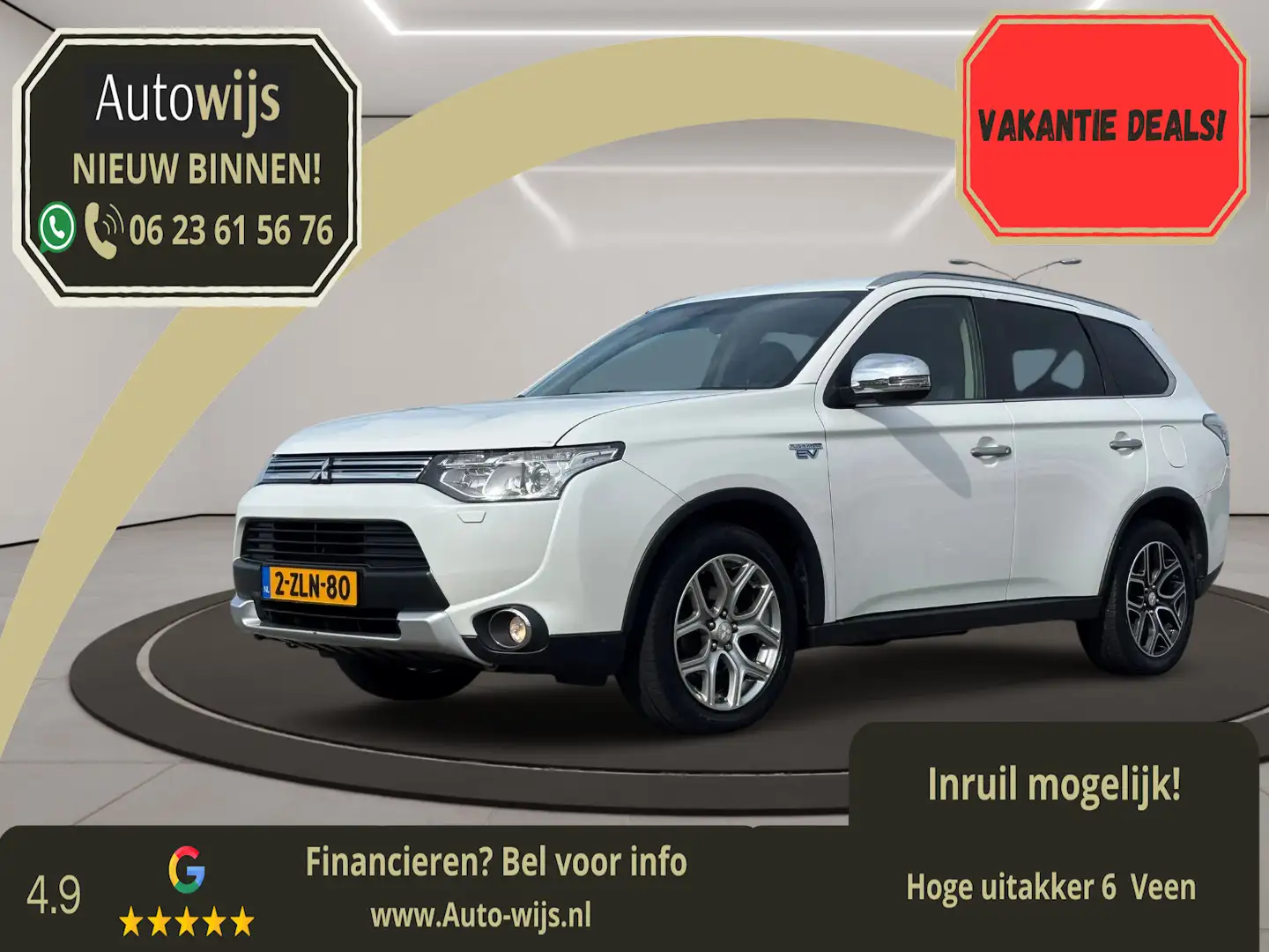 Mitsubishi Outlander 2.0 PHEV Executive Edition X-Line|Trekhaak|DAB|Nav Biały - 1