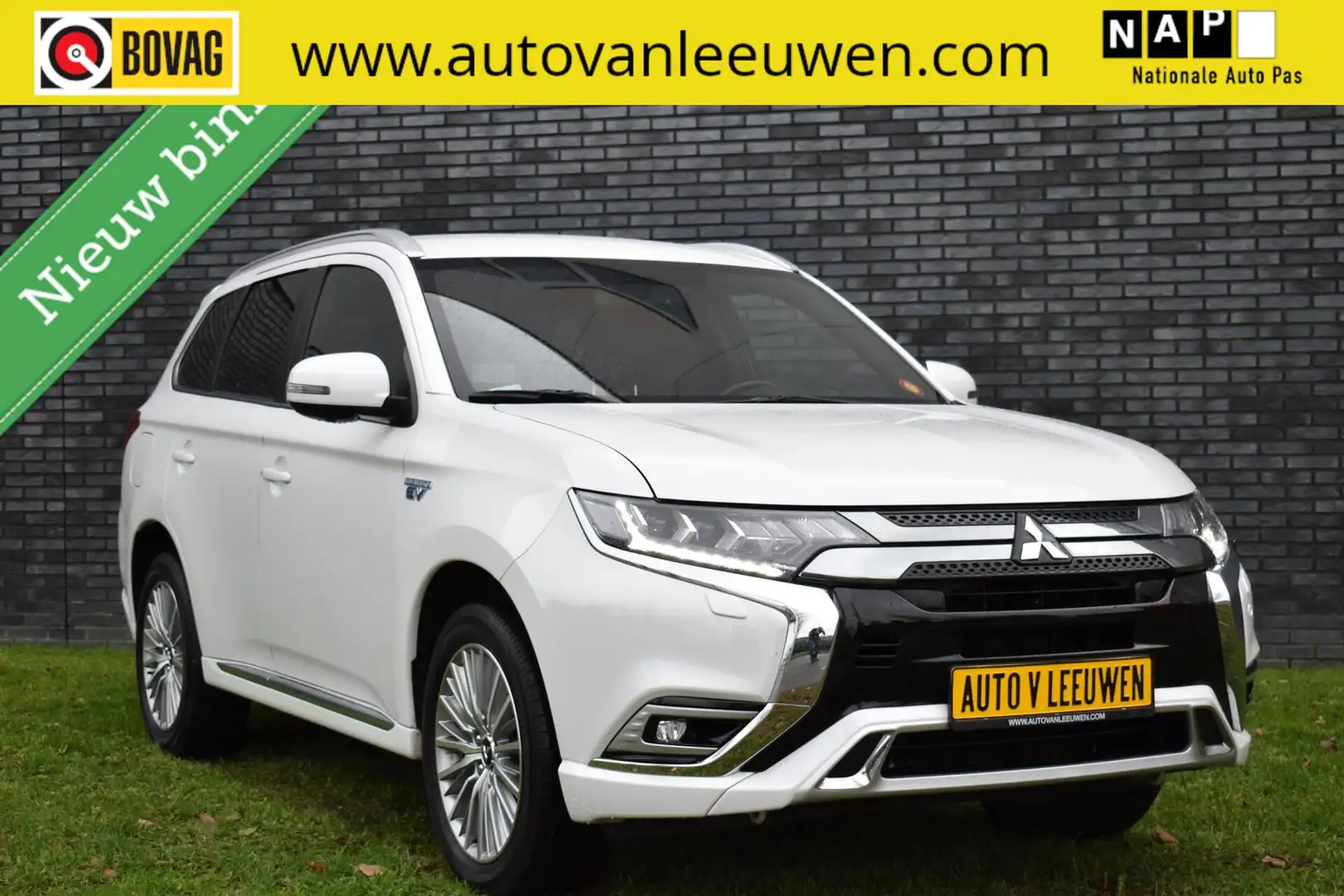 Mitsubishi Outlander 2.4 PHEV NAVIGATIE/CAMERA/CARPLAY-ANDROID/LEDER AL Wit - 1