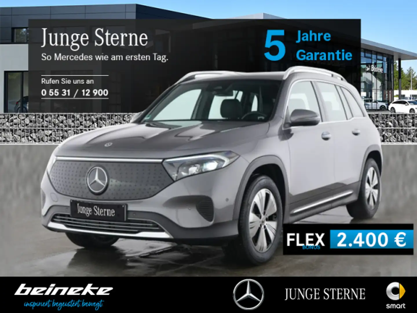 Mercedes-Benz EQB 300 EQB 300 4M Progressive Advanced+ AHK LED Totwink Grau - 1