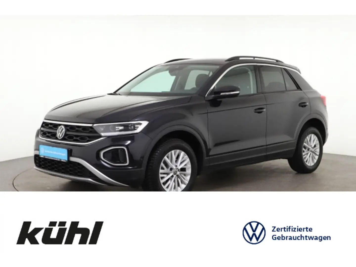 Volkswagen T-Roc 1.0 TSI Life LED+ Navi App Schwarz - 1