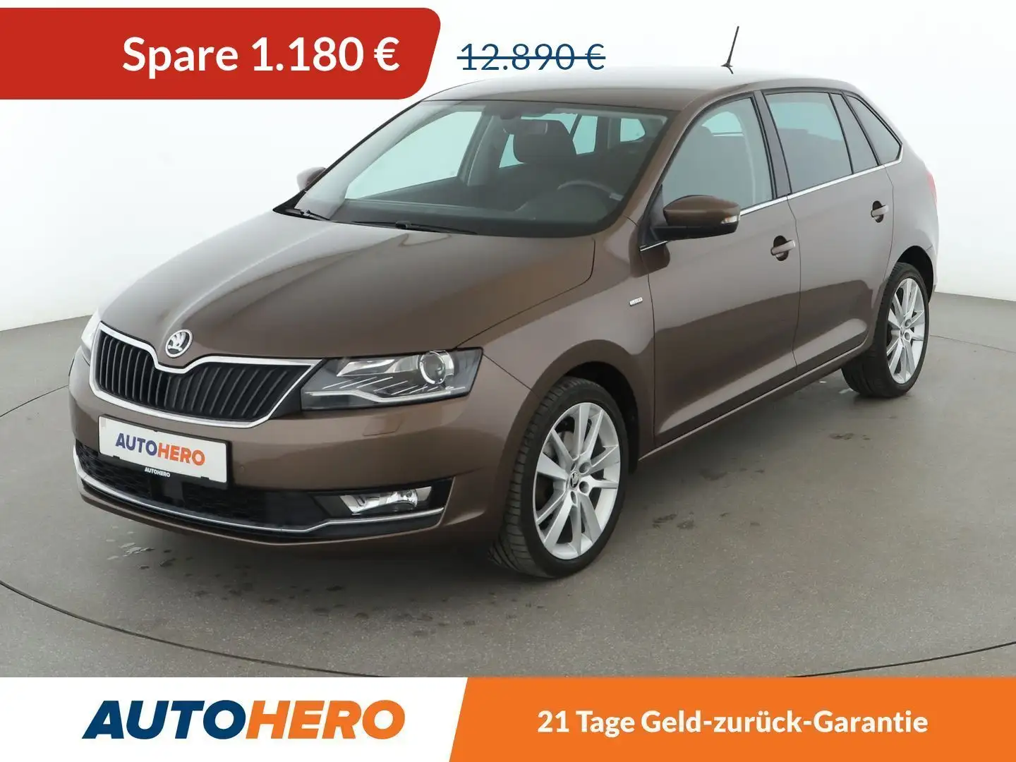 Skoda Rapid/Spaceback 1.0 TSI Clever*NAVI*TEMPO*PDC* Hnědá - 1