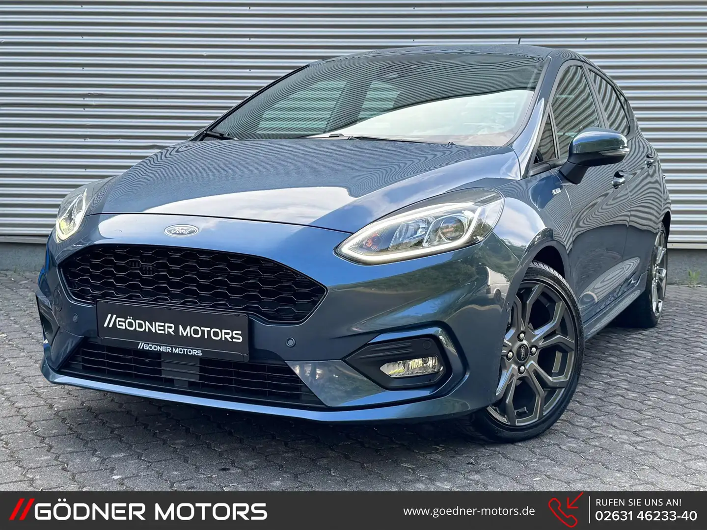 Ford Fiesta ST-Line 1.0 EcoBoost Hybrid ST- Line/DE-FHZ/KEY... Bleu - 1