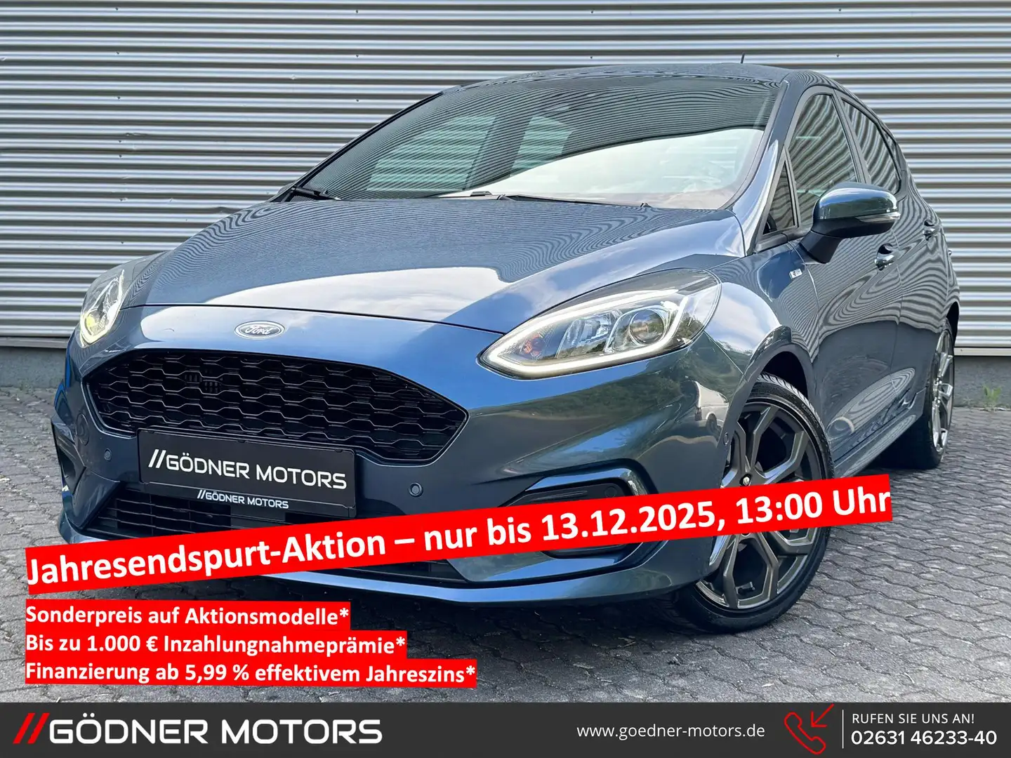 Ford Fiesta ST-Line 1.0 EcoBoost ST- Line/DE-FHZ/KEYLESS/PD... Bleu - 1