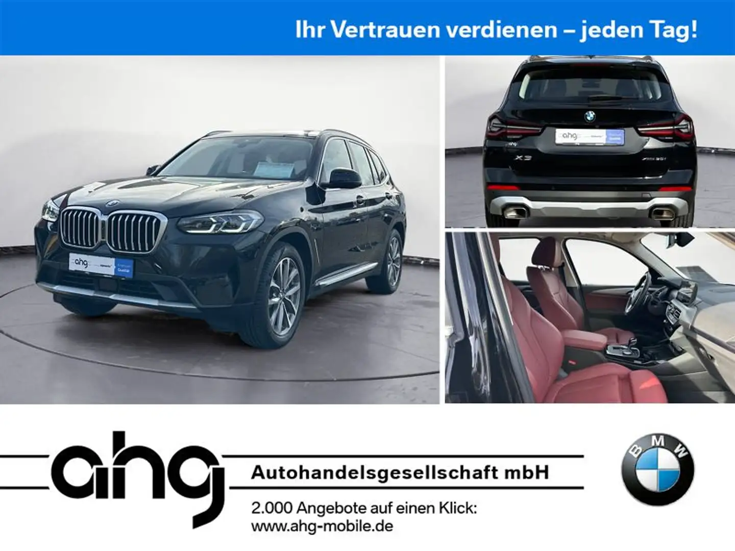 BMW X3 xDrive30i AT Navi Tempom.aktiv Bluetooth PDC Negro - 1