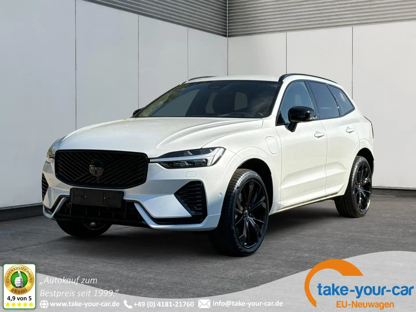 Volvo XC60 Black Edition Plus Nordic T6 AWD AHK+360°KAMERA... Weiß - 1