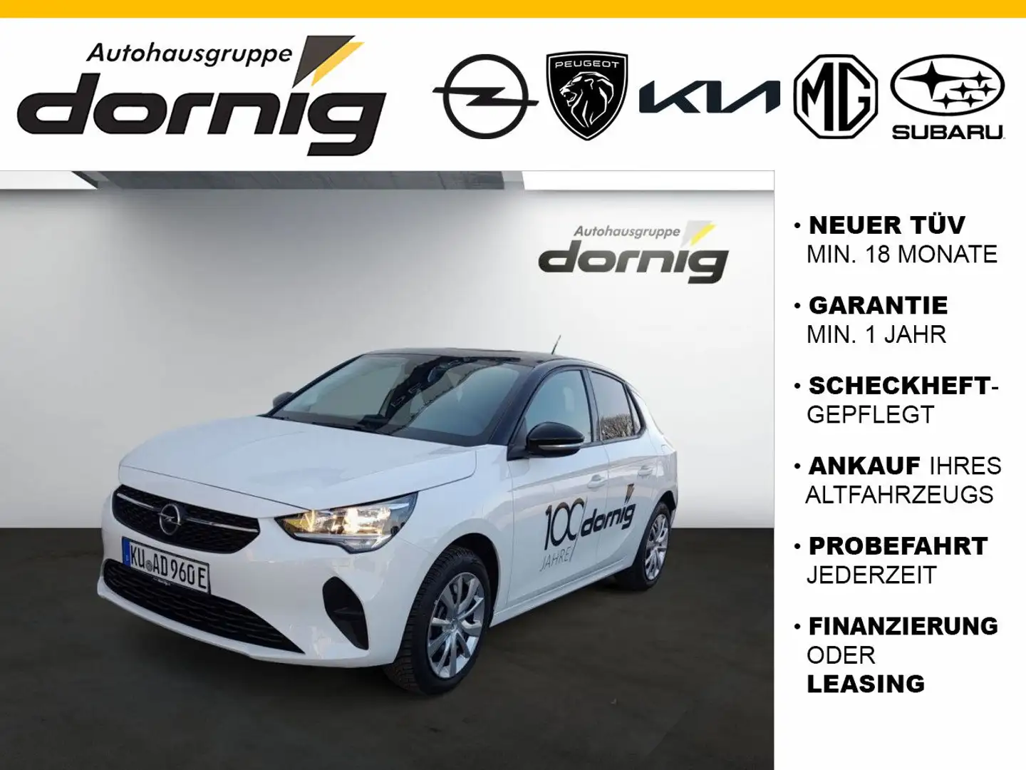 Opel Corsa F Edition Style Sitzheizung Weiß - 1