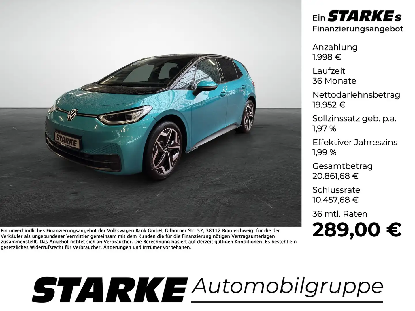 Volkswagen ID.3 Pro Family Blau - 1