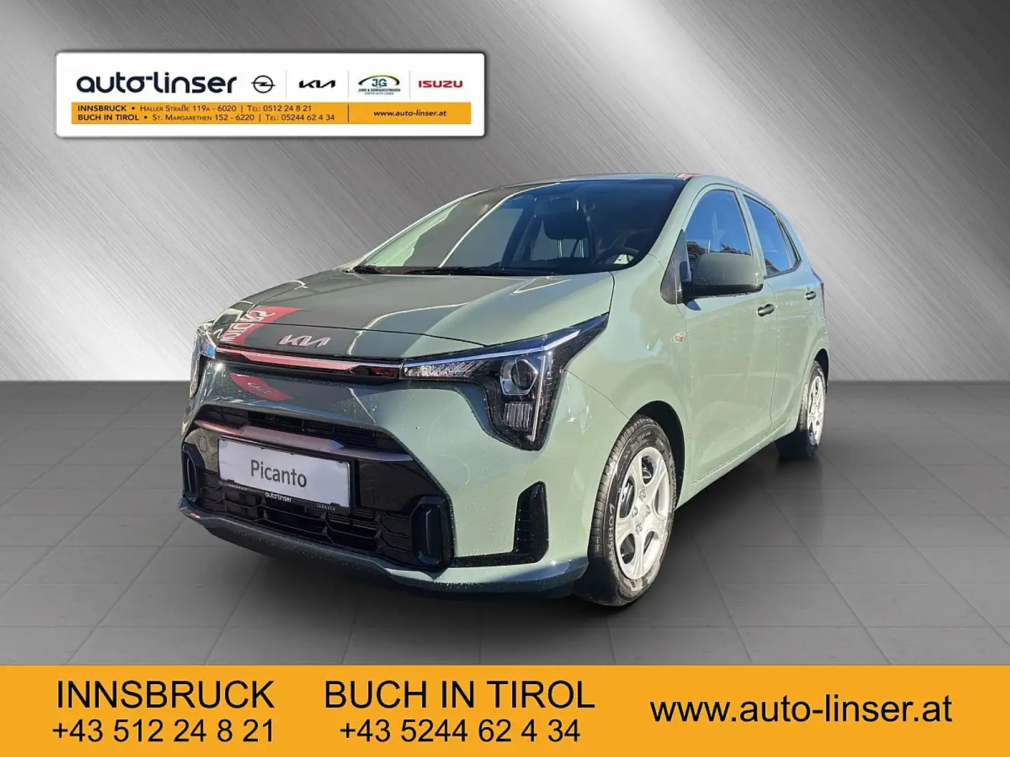 Kia Picanto 1,0 GDI Titan 5 Stz. Grün - 1