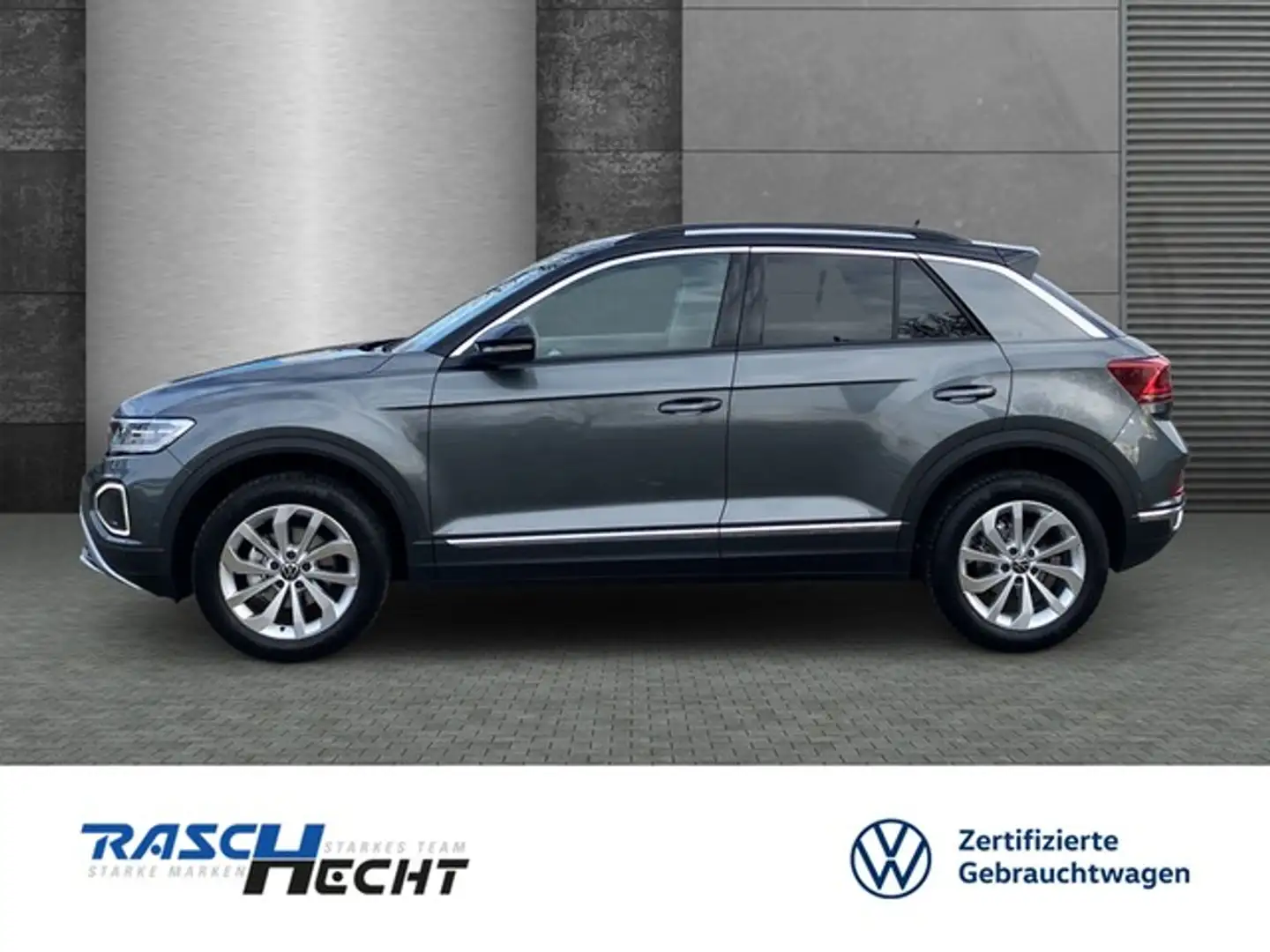 Volkswagen T-Roc Style 1.5 TSI*AHK*LED*NAVI*SHZ*5 J. GAR* Grau - 2