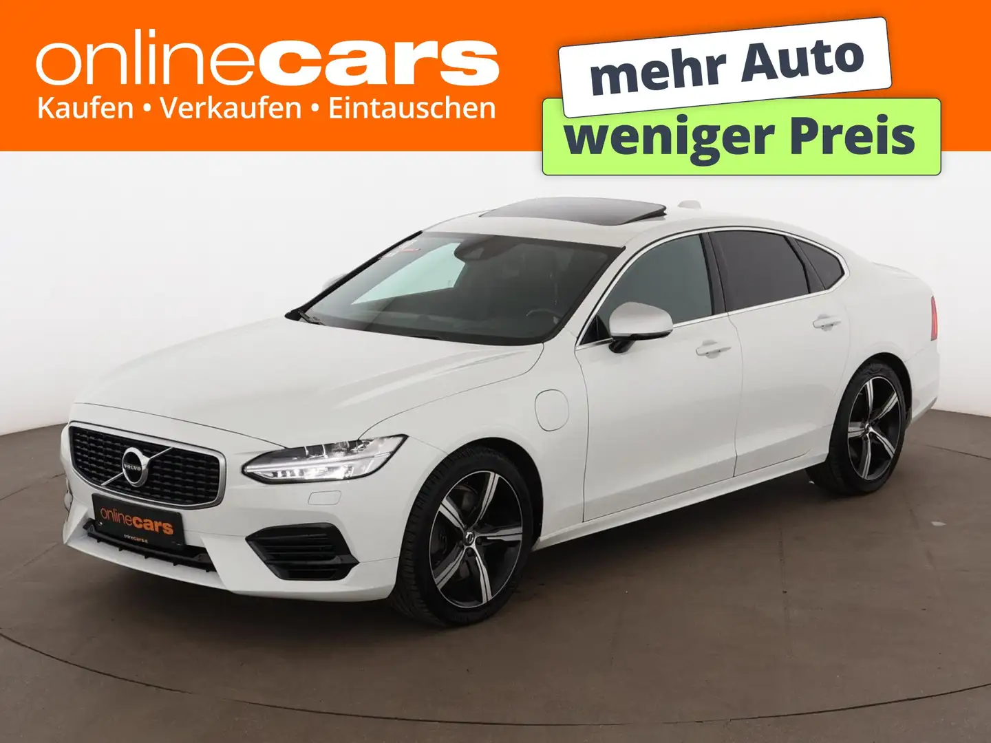 Volvo S90 T8 Twin Engine PHEV R Design AWD Aut LED SKY Weiß - 1