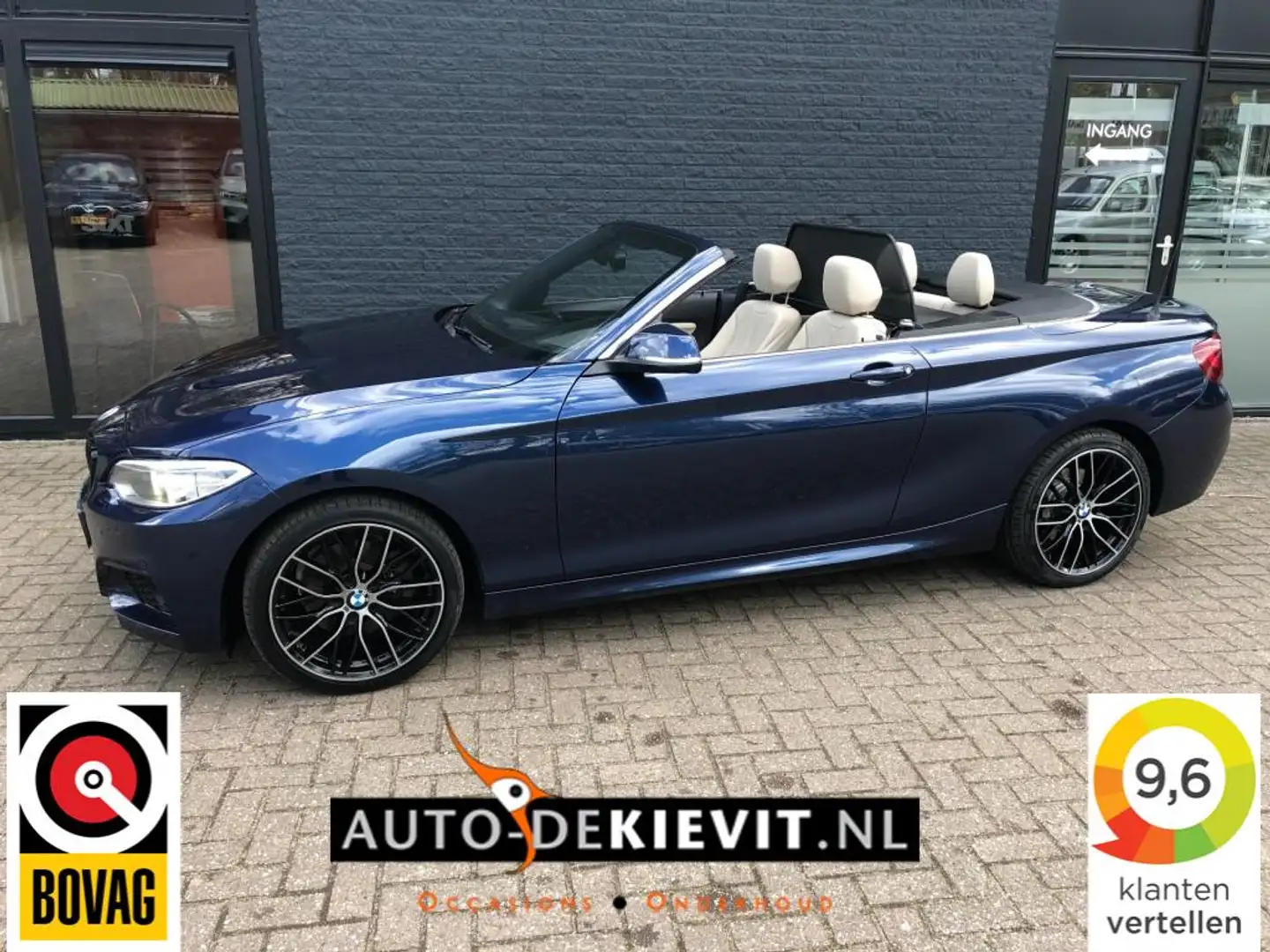 BMW 228 228I M SPORT **automaat/leer** Blauw - 1
