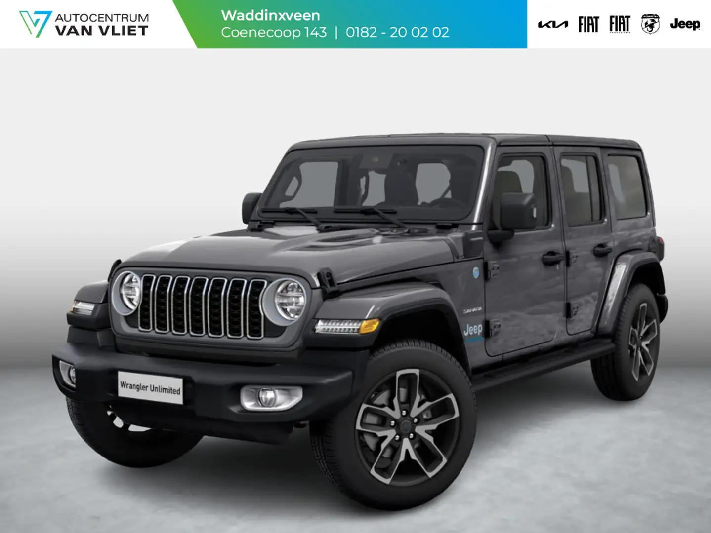 Jeep Wrangler Unlimited 4xe 380 Sahara | MY25 | 22" Brute velgen Grijs - 1