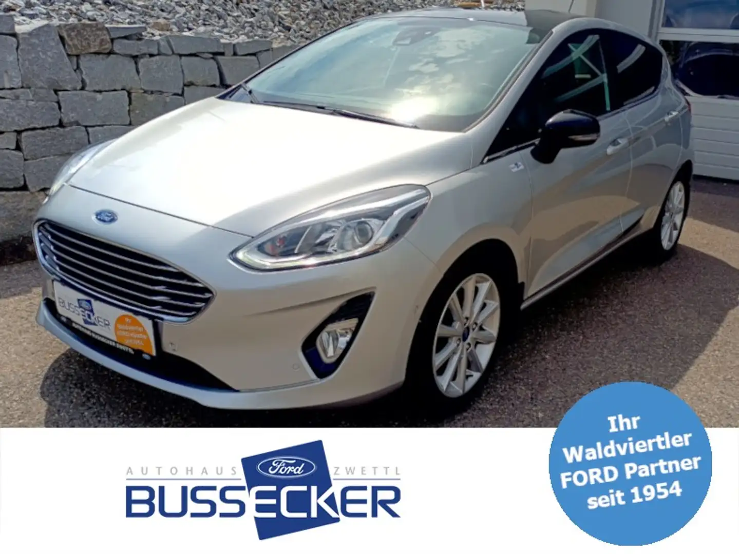 Ford Fiesta Titanium 1,0 EcoBoost Start/Stop Silber - 1