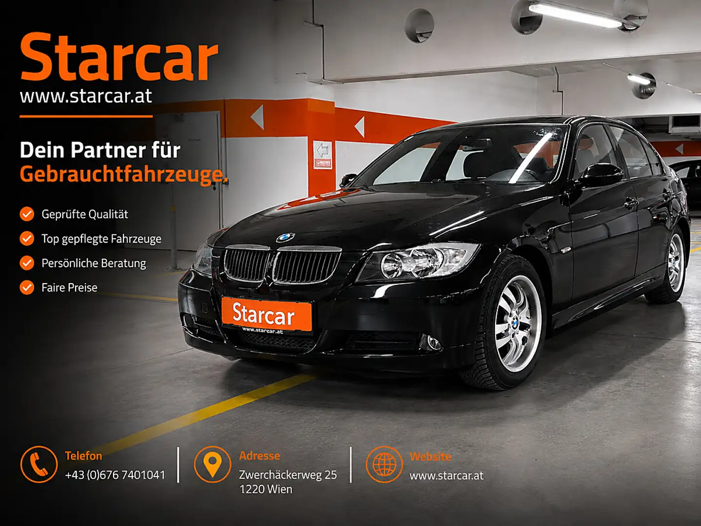 BMW 318 d *M-PAKET*KLIMA*SPORTSITZE* Schwarz - 1
