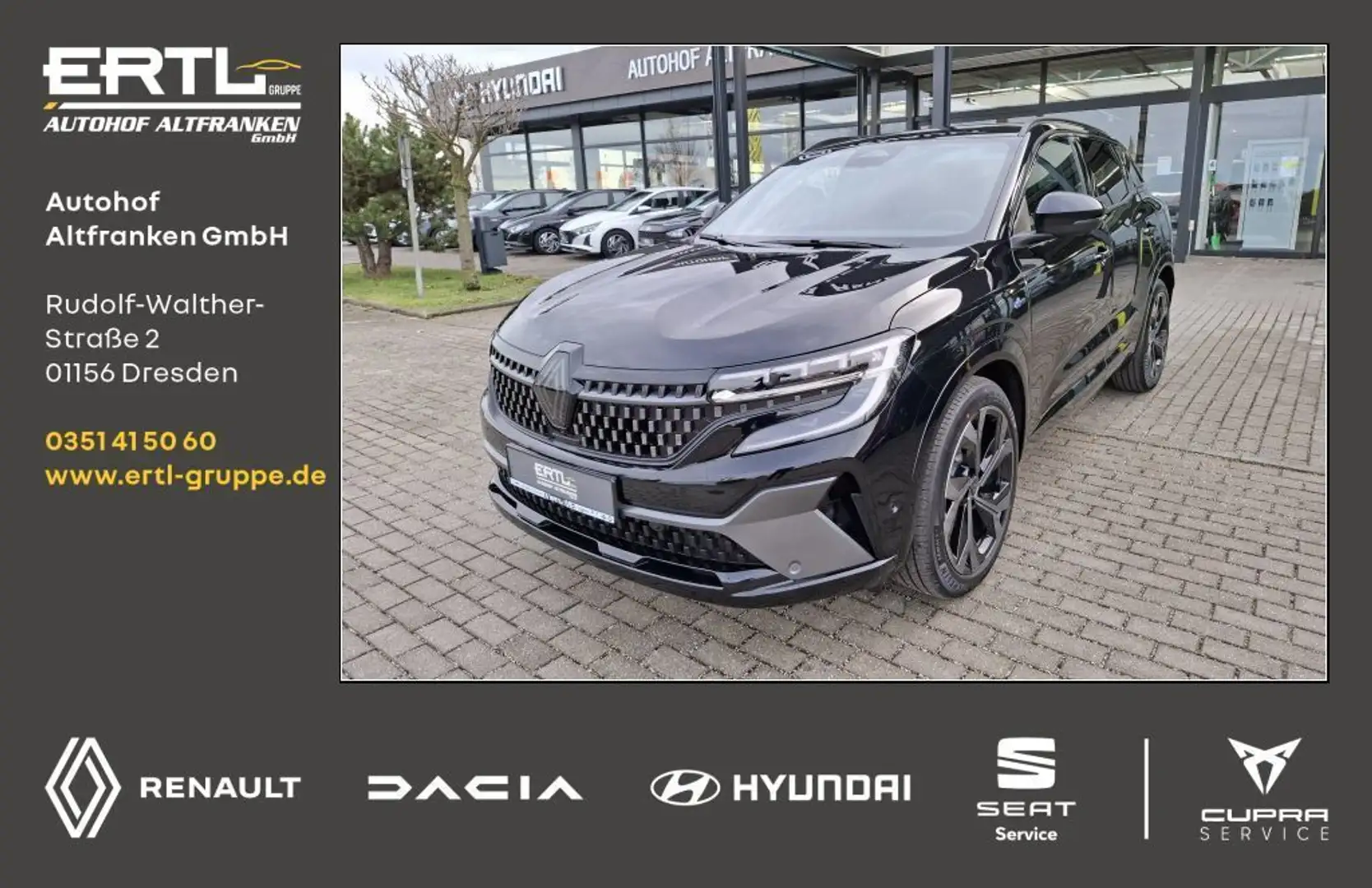 Renault Austral Techno Esprit Alpine Mild Hybrid 160 Aut Schwarz - 1
