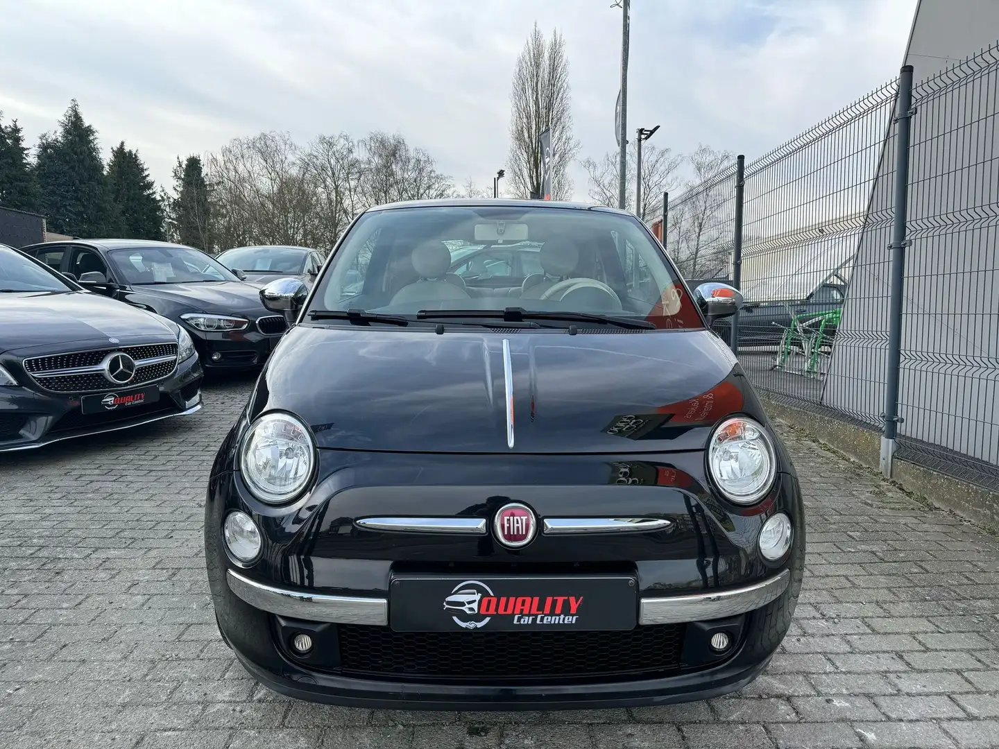 Fiat 500 1.2i Lounge   102000 km  GARANTIE Zwart - 2