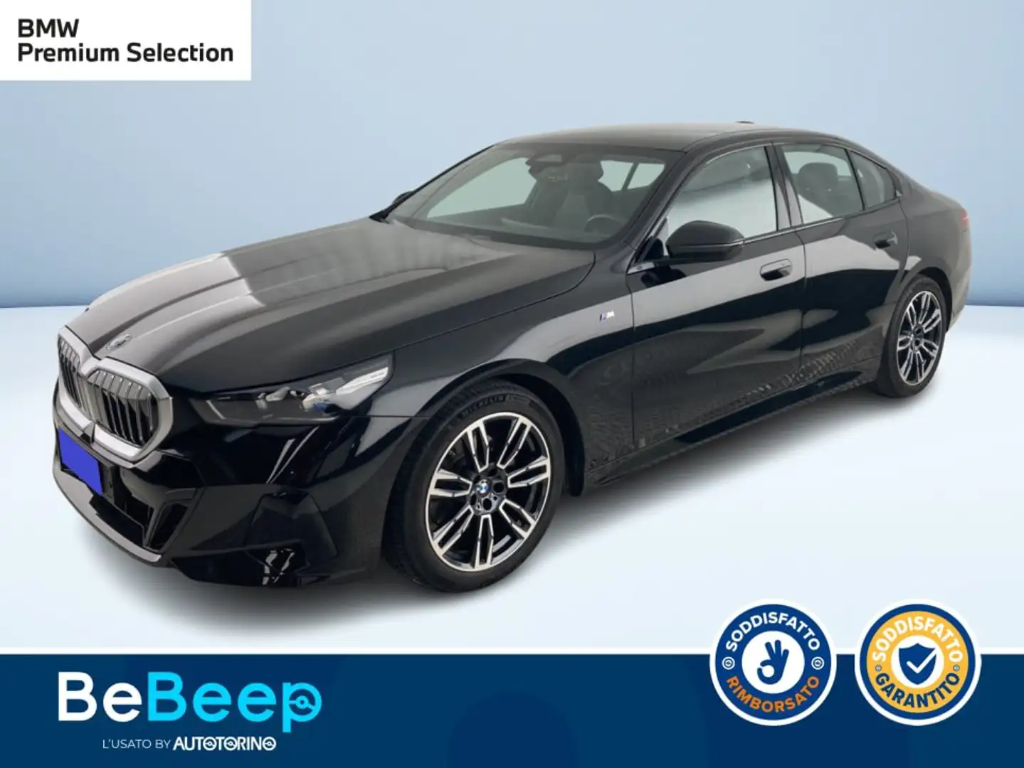 BMW 520 520D 48V SDRIVE MSPORT AUTO Zwart - 1