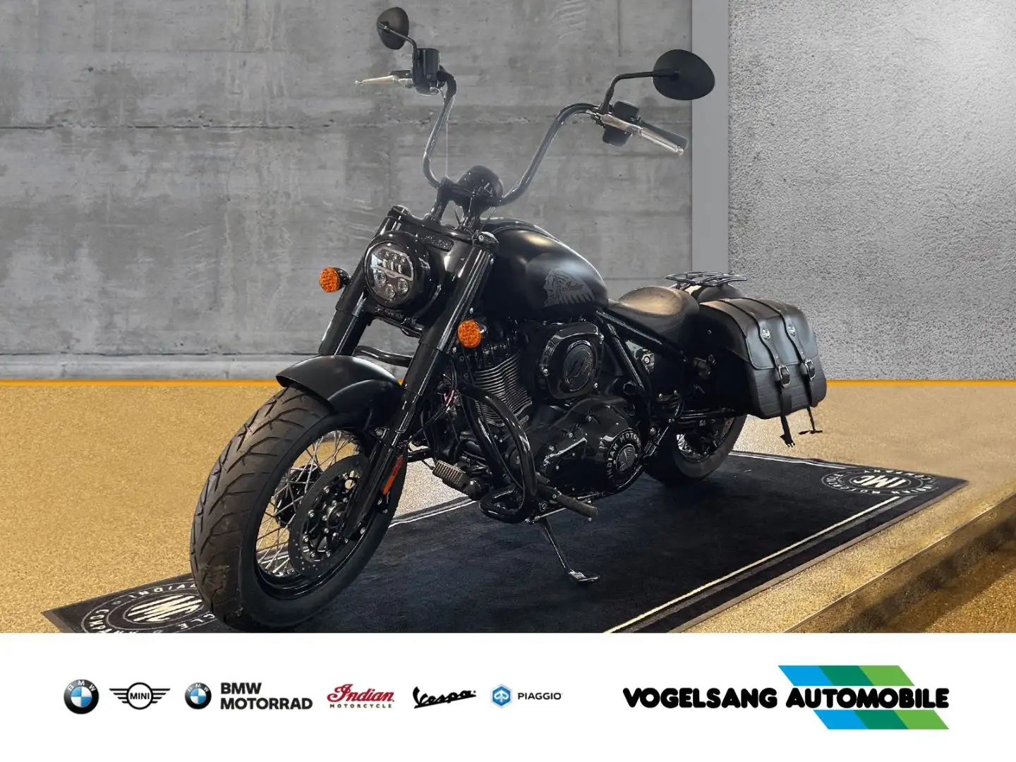 Indian Chief Bobber Ape-Lenker, Sturzbügel, Gepäckträge Black - 1