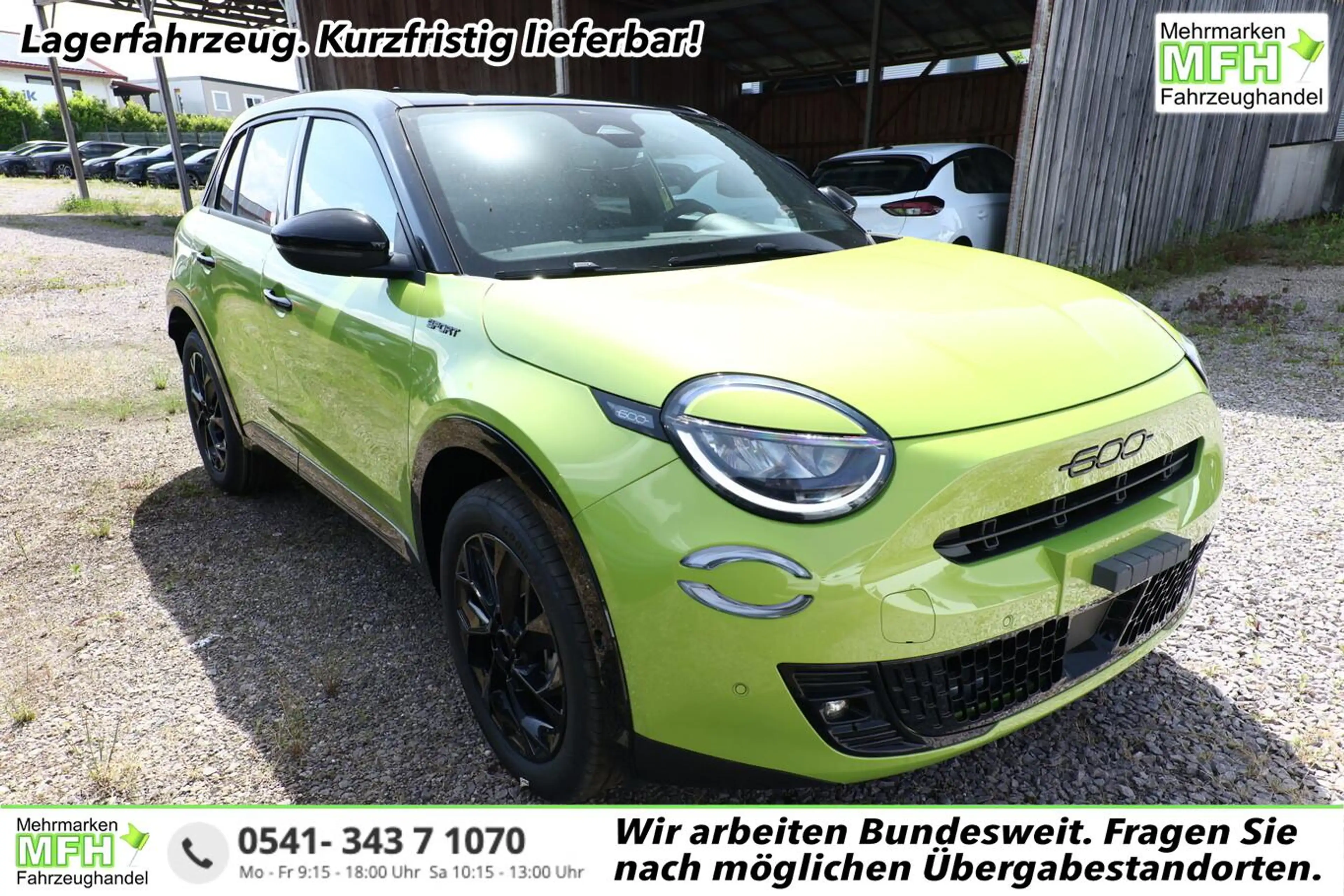 Fiat 600 Sport Hybrid SHZ ACC Kam Keyl PDC PrivG Bi-C 10...