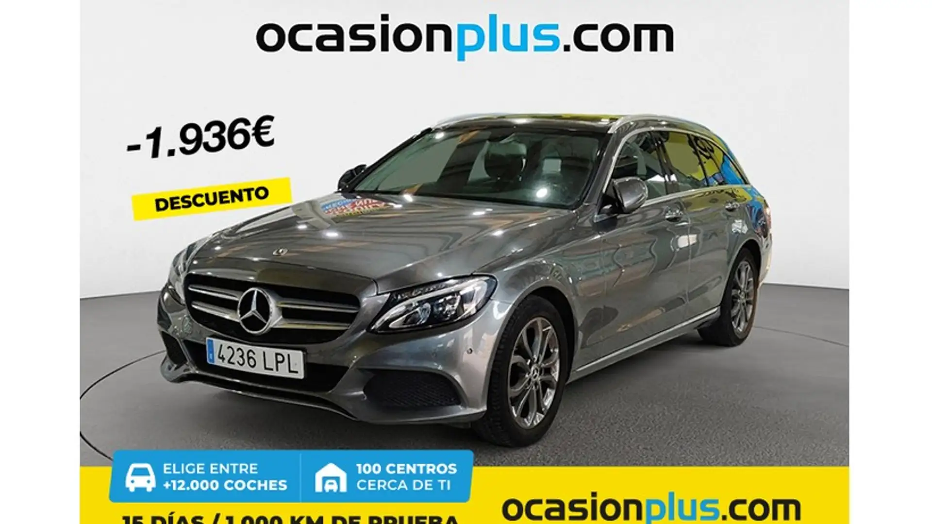 Mercedes-Benz C 220 Estate 220d Gris - 1