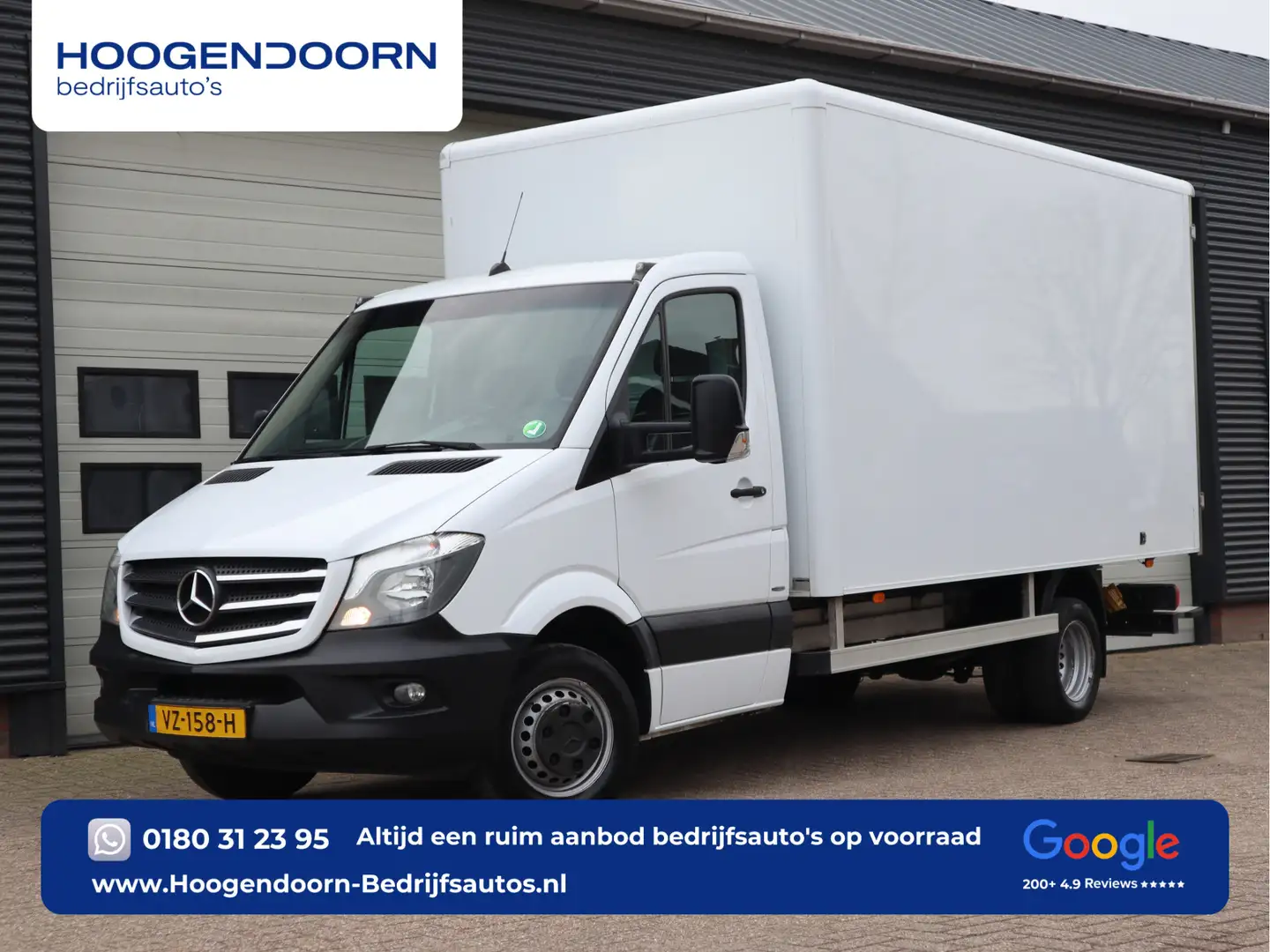 Mercedes-Benz Sprinter 516 CDI Automaat Euro 6 - N1 Bakwagen - Deuren Weiß - 1