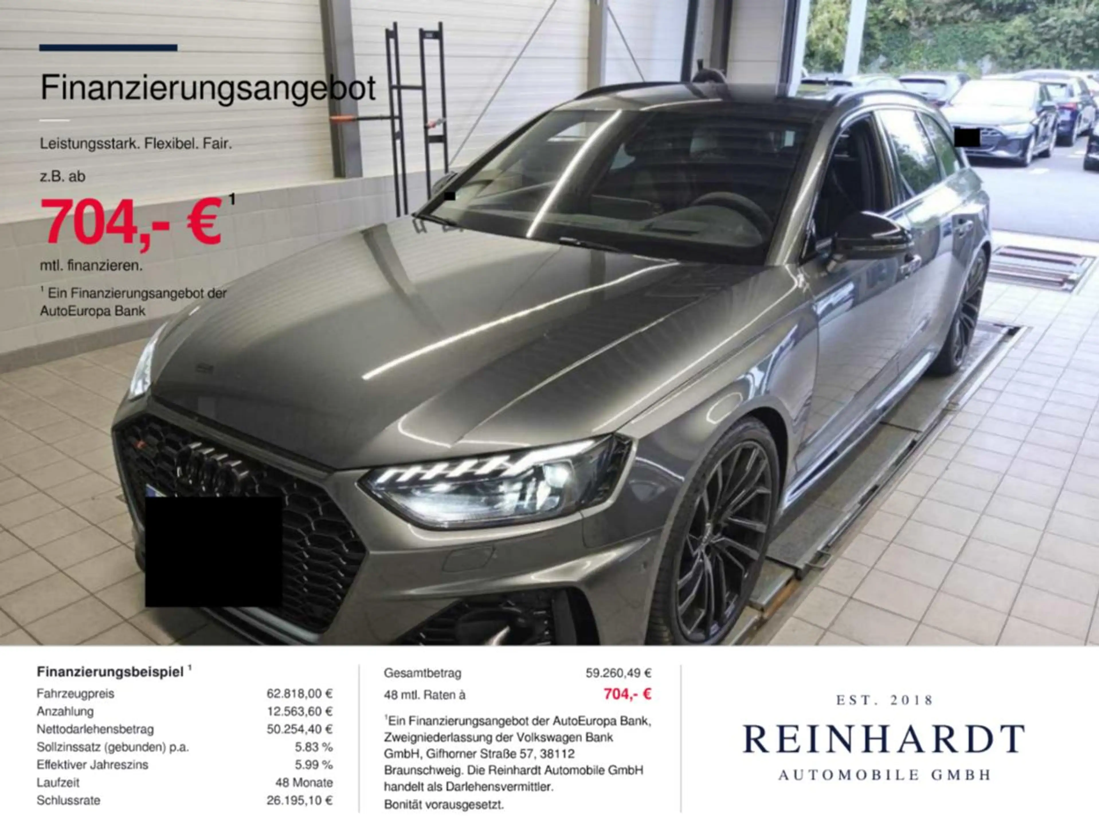 Audi RS4 AVANT BLACK ACC/HuD/PANO/360°/RS-AGA/280KMH