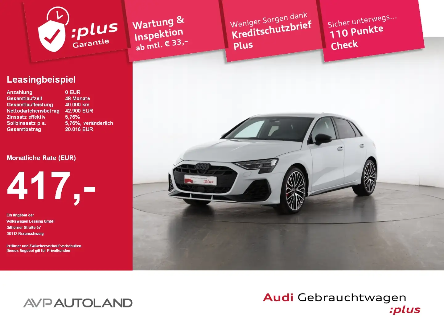 Audi S3 Sportback 2.0 TFSI quattro S tronic |MMI NAVI Bílá - 1