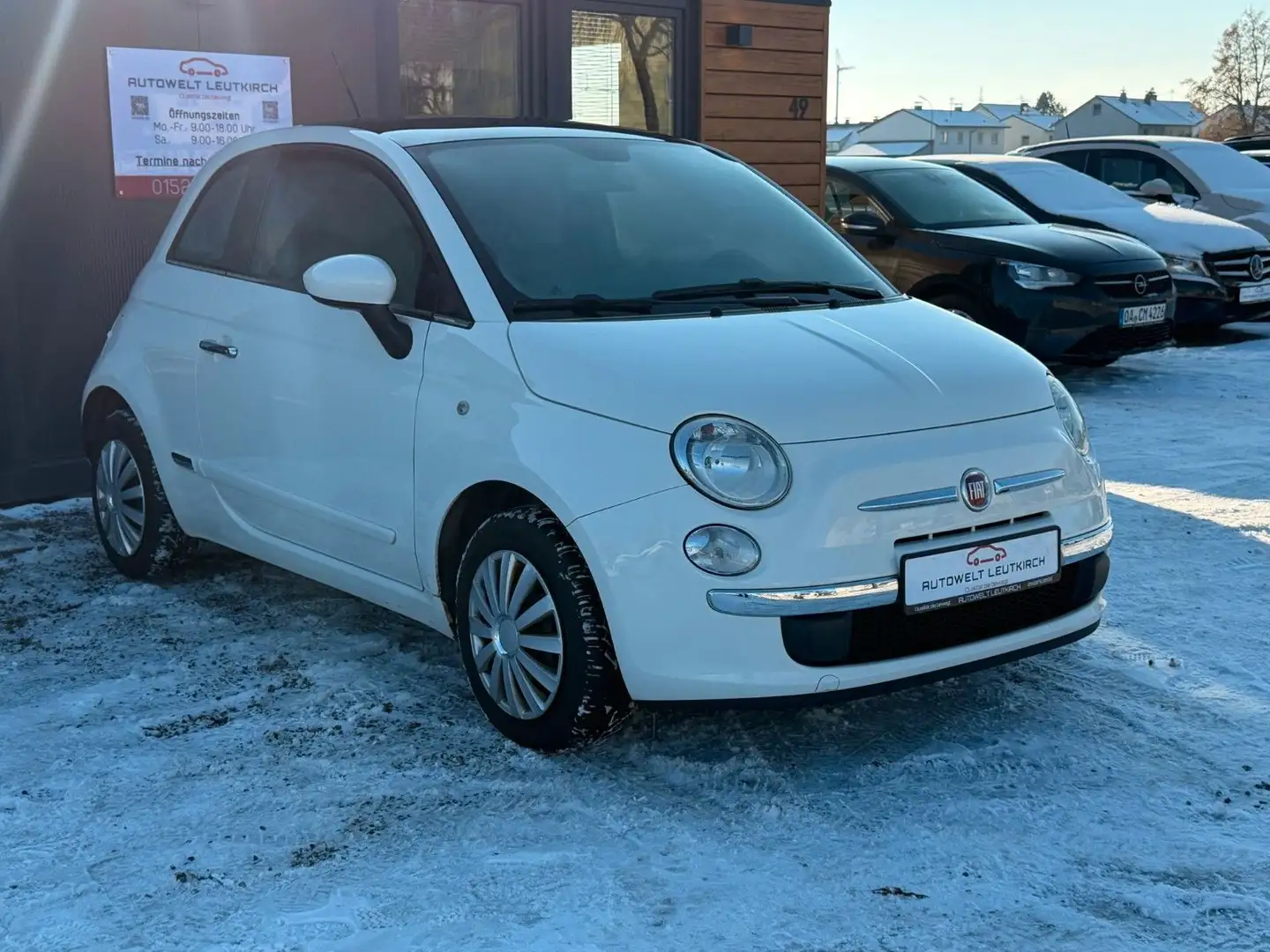 Fiat 500 1.2 8V Lounge KLIMA SERVO CITY PANO Blanc - 2