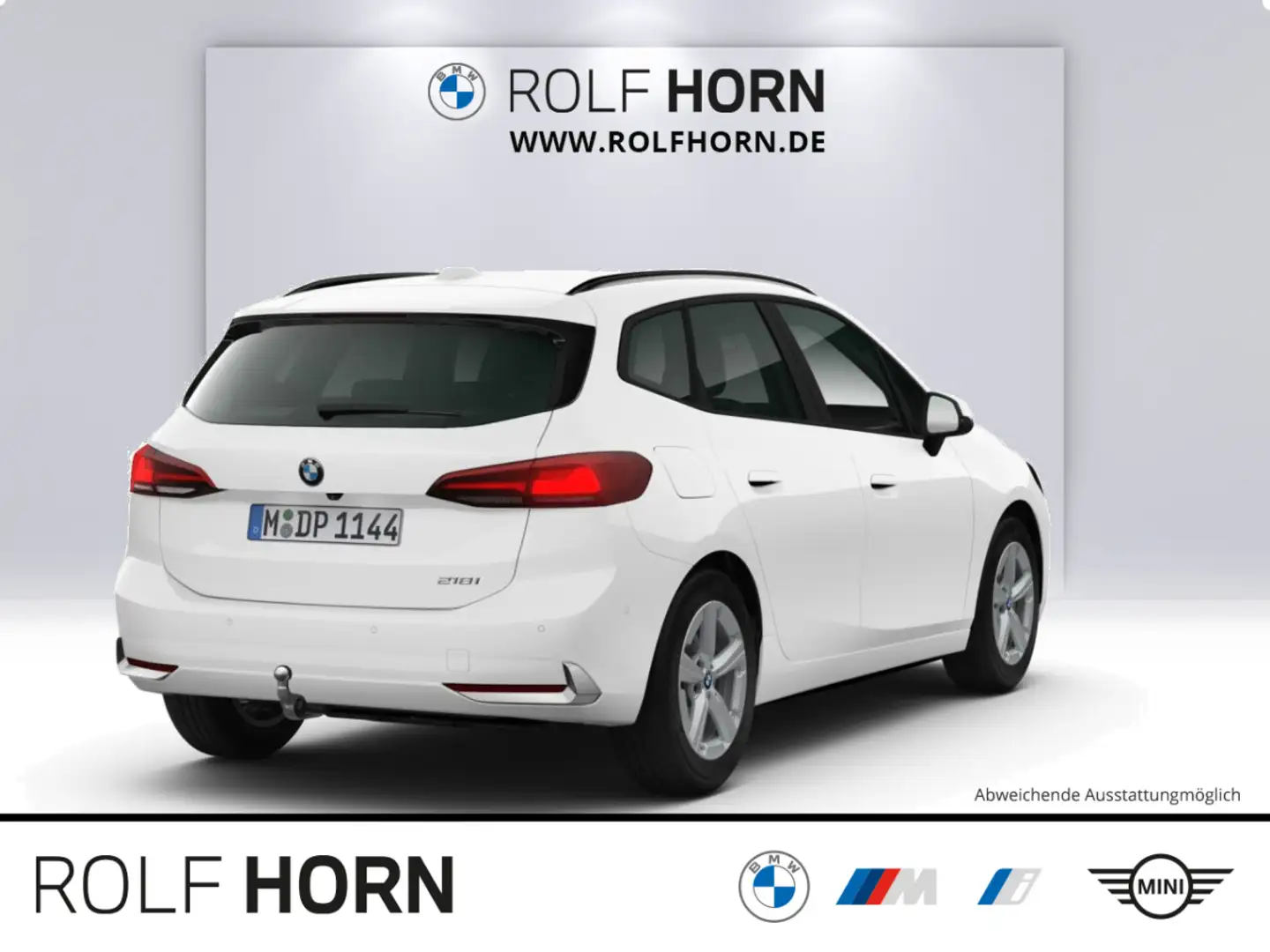 BMW 218 i Active Tourer Autom Navi LED AHK Klima 17" Weiß - 2