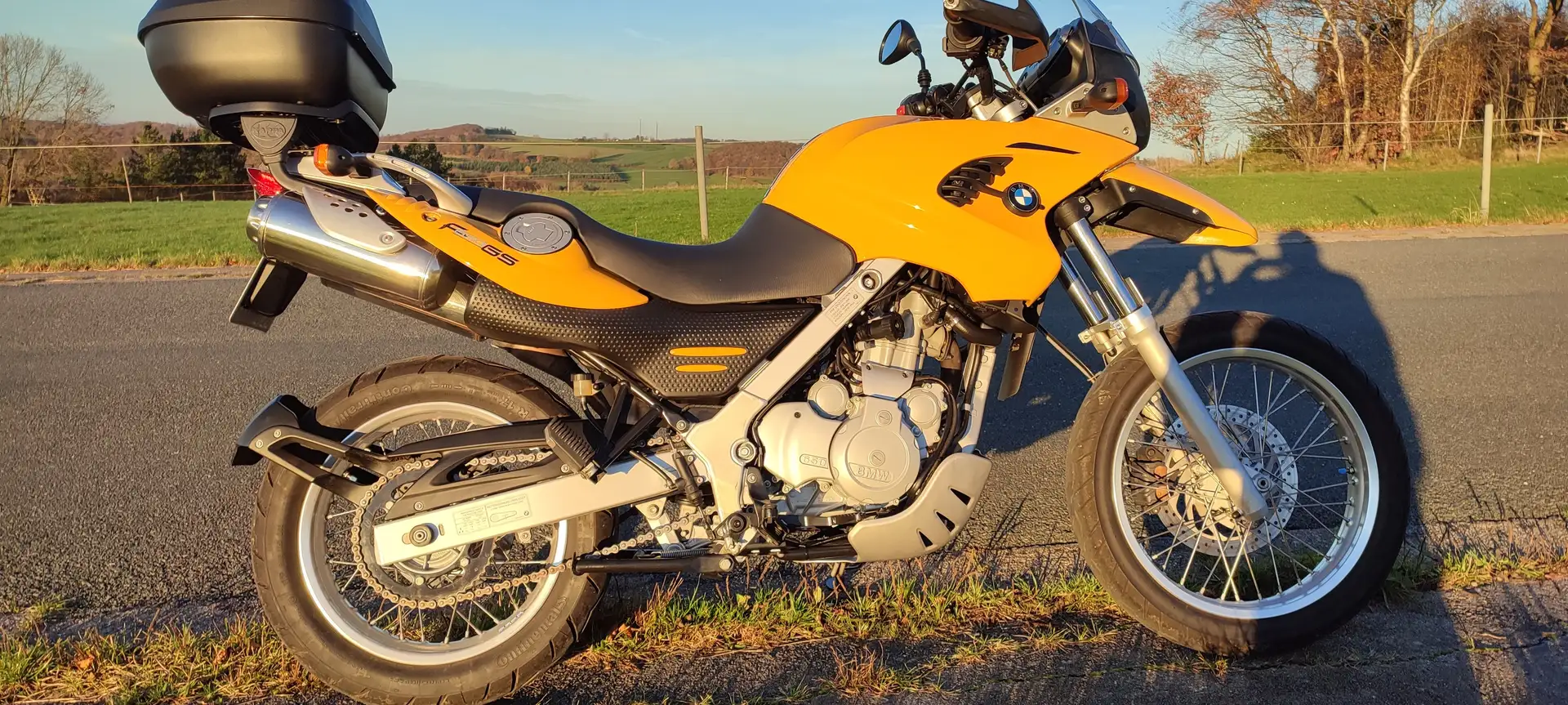 BMW F 650 GS R13, geringe Gesamtlaufleistung, Navi, Topcase Sárga - 2