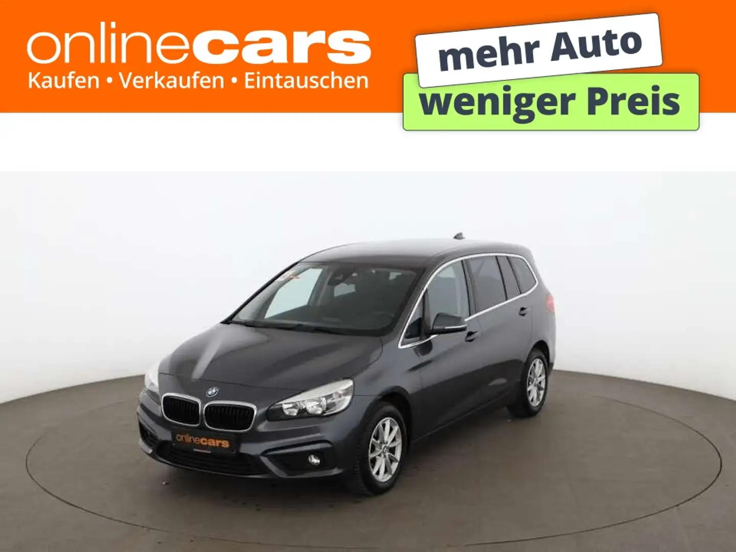 BMW 218 d Gran Tourer Advantage Aut 7-SITZER SITZHZG Grau - 1