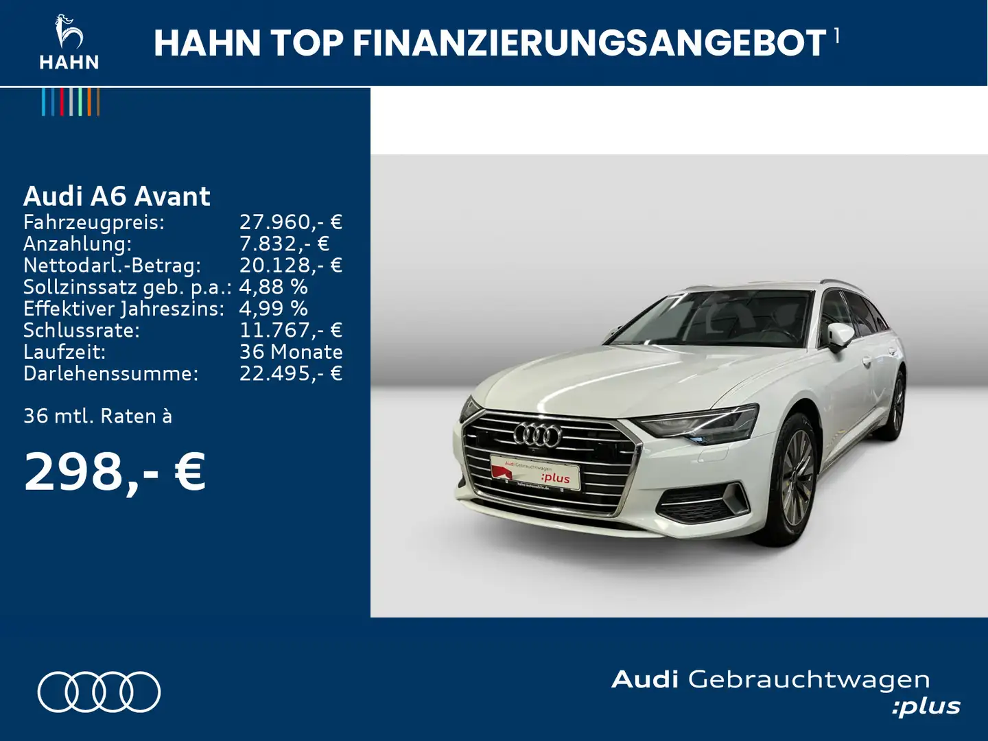 Audi A6 40 TDI S line Virtual ACC Carplay Busin Blanc - 2