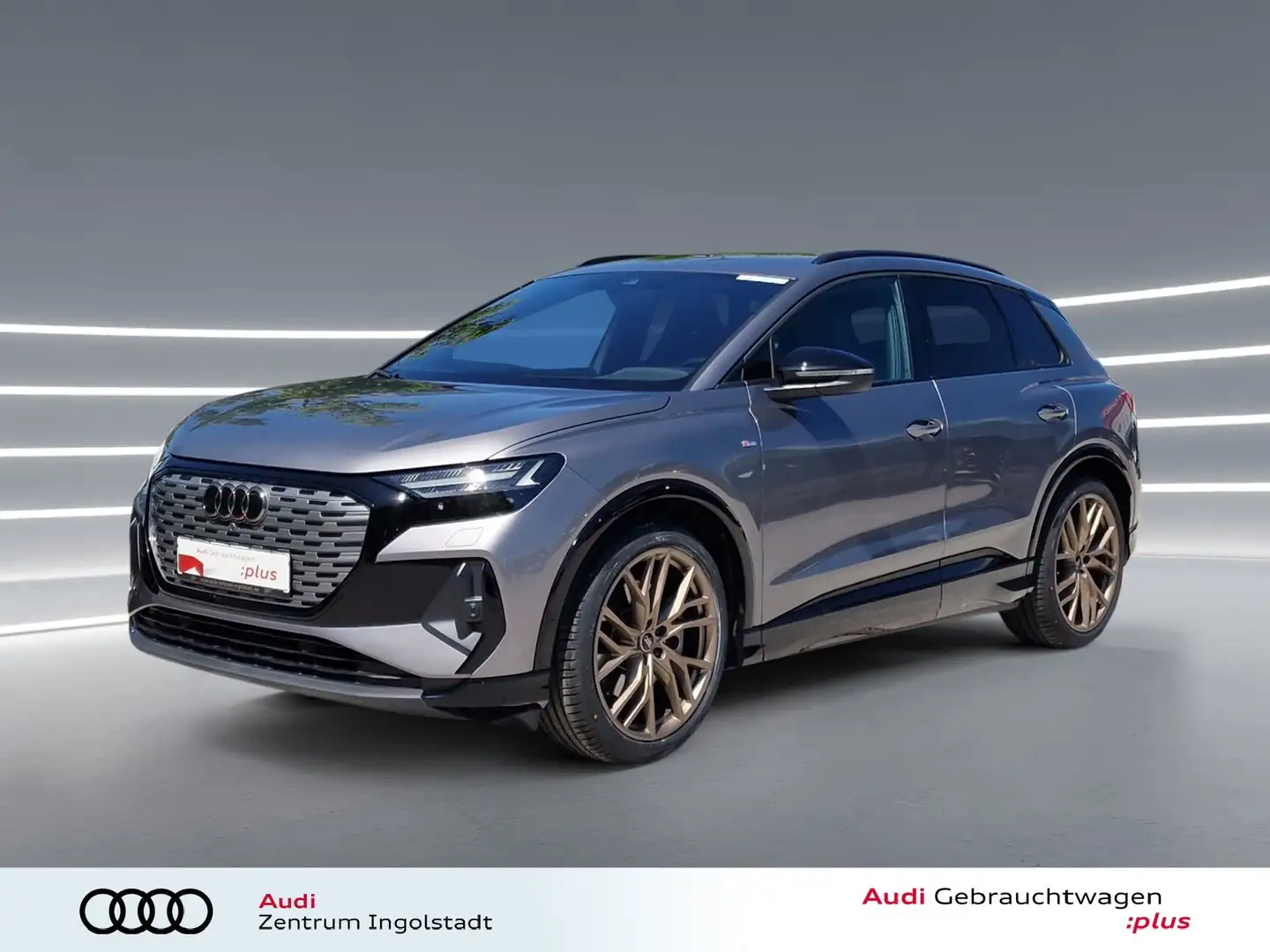 Audi Q4 e-tron 40 edition one S line MATRIX AHK 21" Grau - 2
