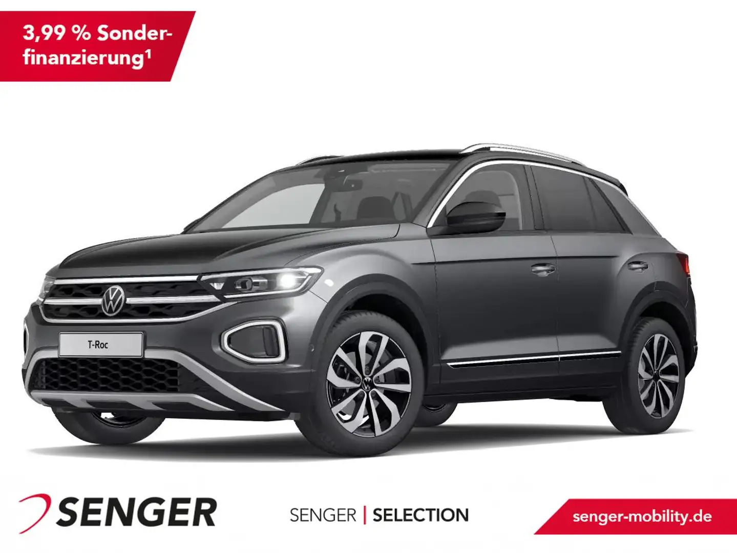 Volkswagen T-Roc 2.0 TDI Style Nav Matrix PDC SHZ APP Grijs - 1