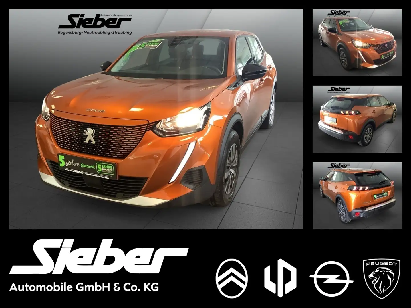 Peugeot e-2008 Elektromotor 136 Active Pack *PDC* Orange - 1