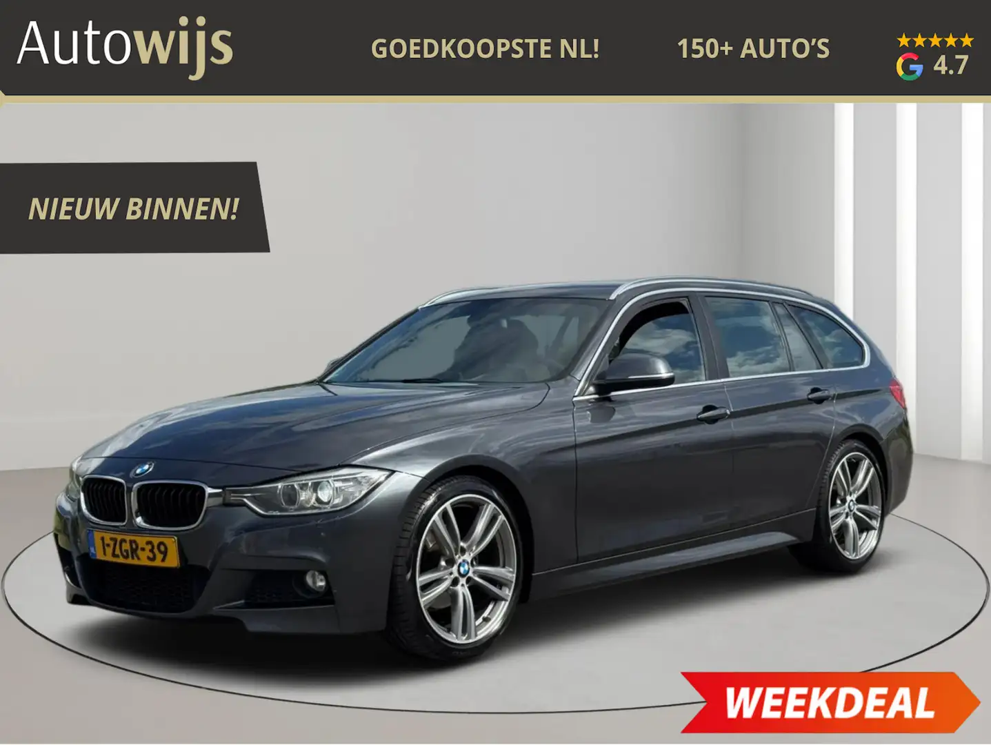 BMW 316 3-serie Touring 316i Executive|M-SPORT|Alcantara|G Gris - 1