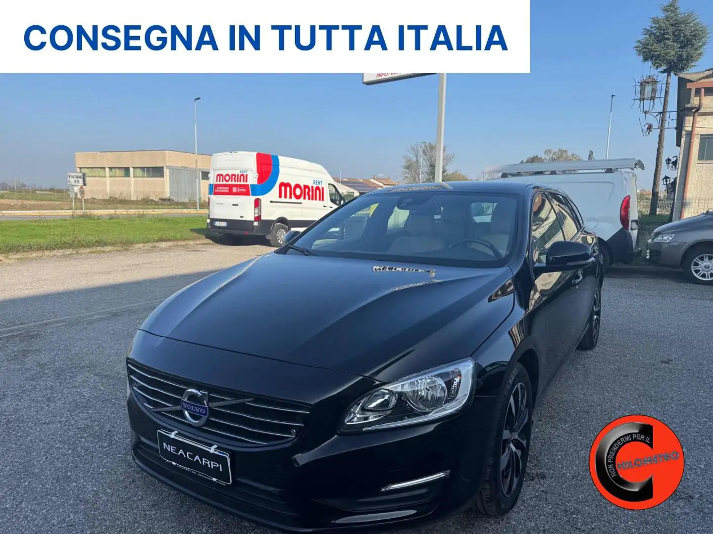 Volvo V60 D2 GEATRONIC EDITION-NAVI-PELLE-CERCHI 17-SENSORI- Nero - 1