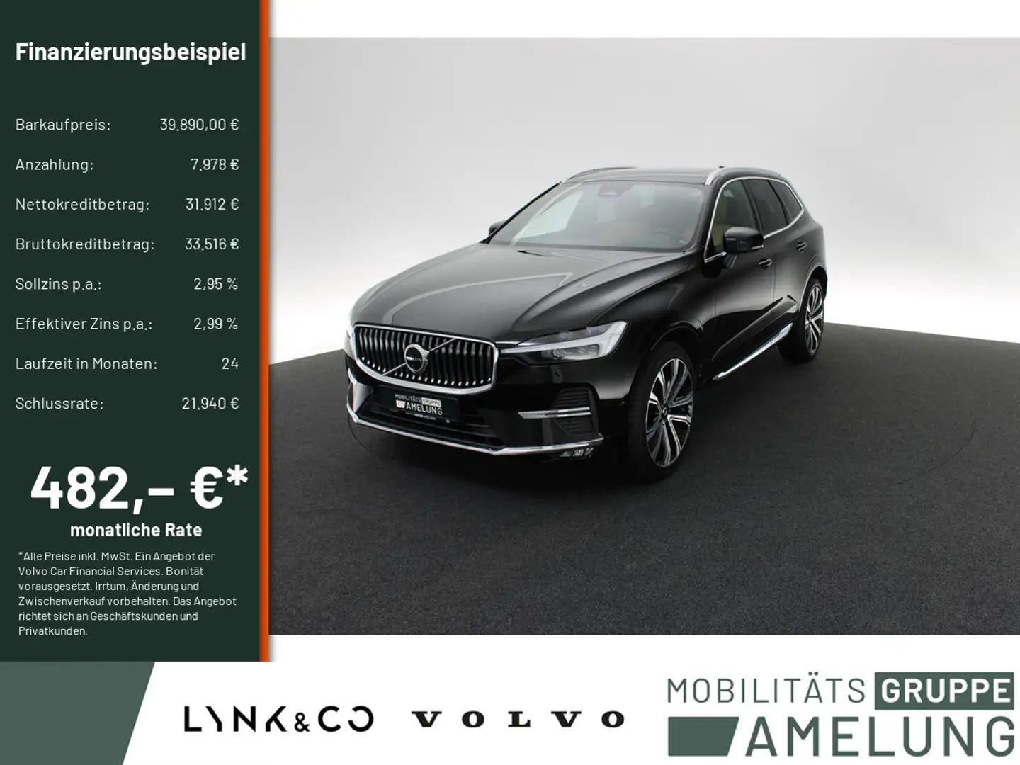 Volvo XC60 B5 Ultimate Bright AWD PANO 360° STANDHZ Schwarz - 1
