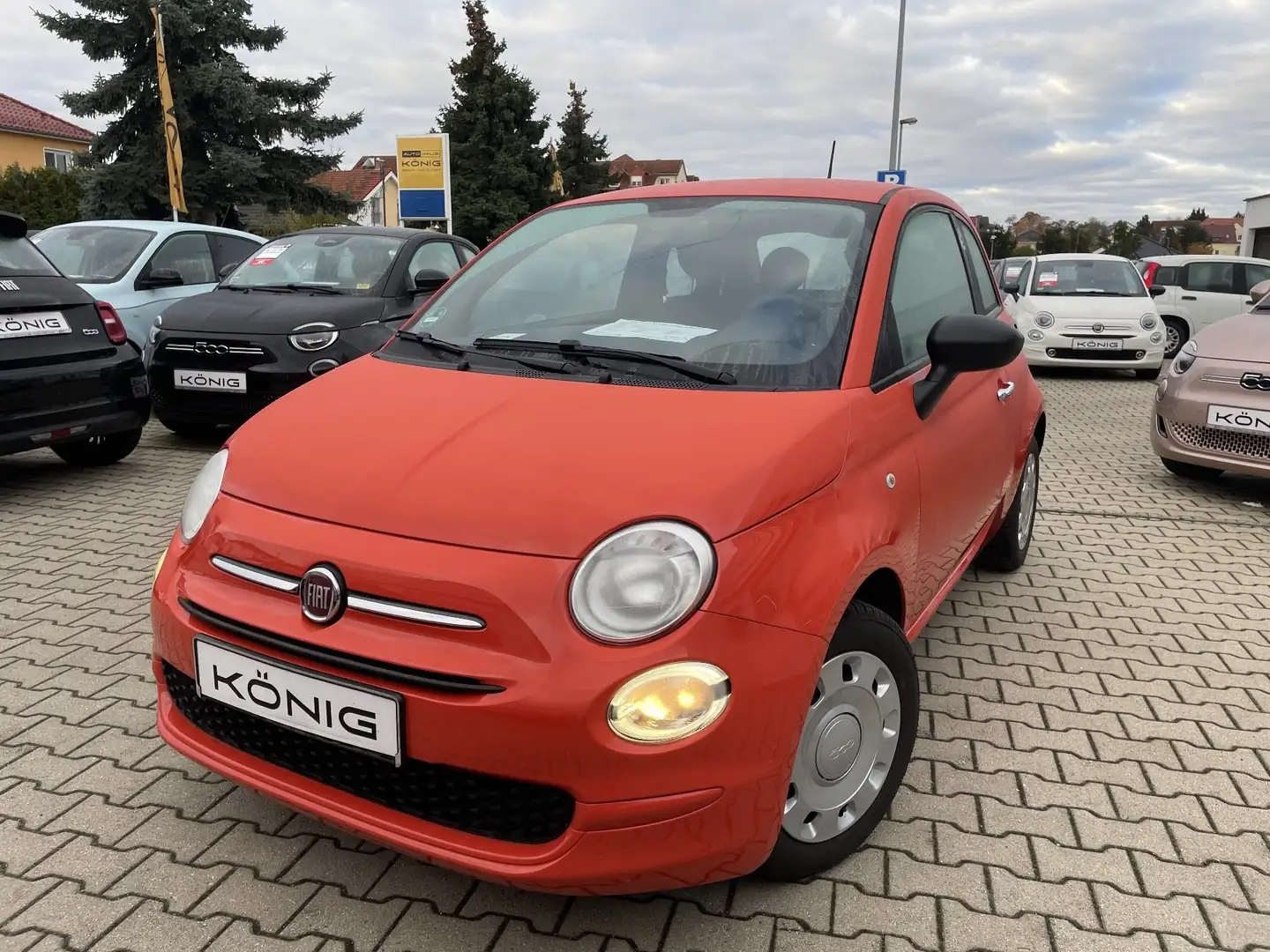 Fiat 500 1.0 CULT Klimaanlage*Tempomat Orange - 1