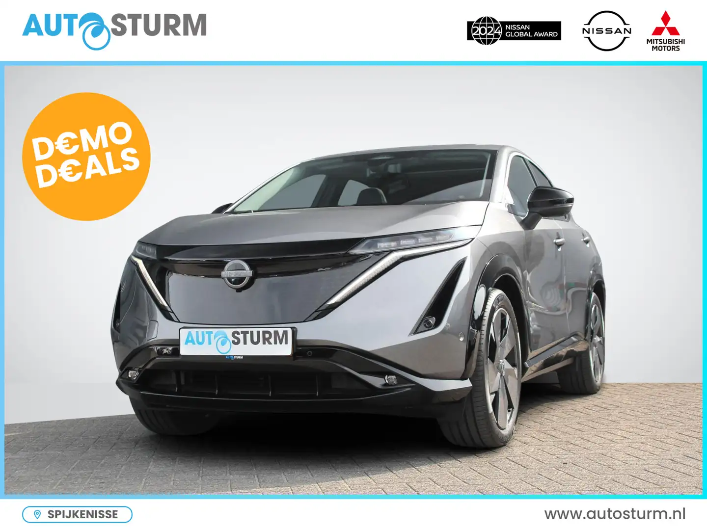 Nissan Ariya Evolve 66 kWh | Panoramadak | 20'' Velgen | Adapt. Gri - 1