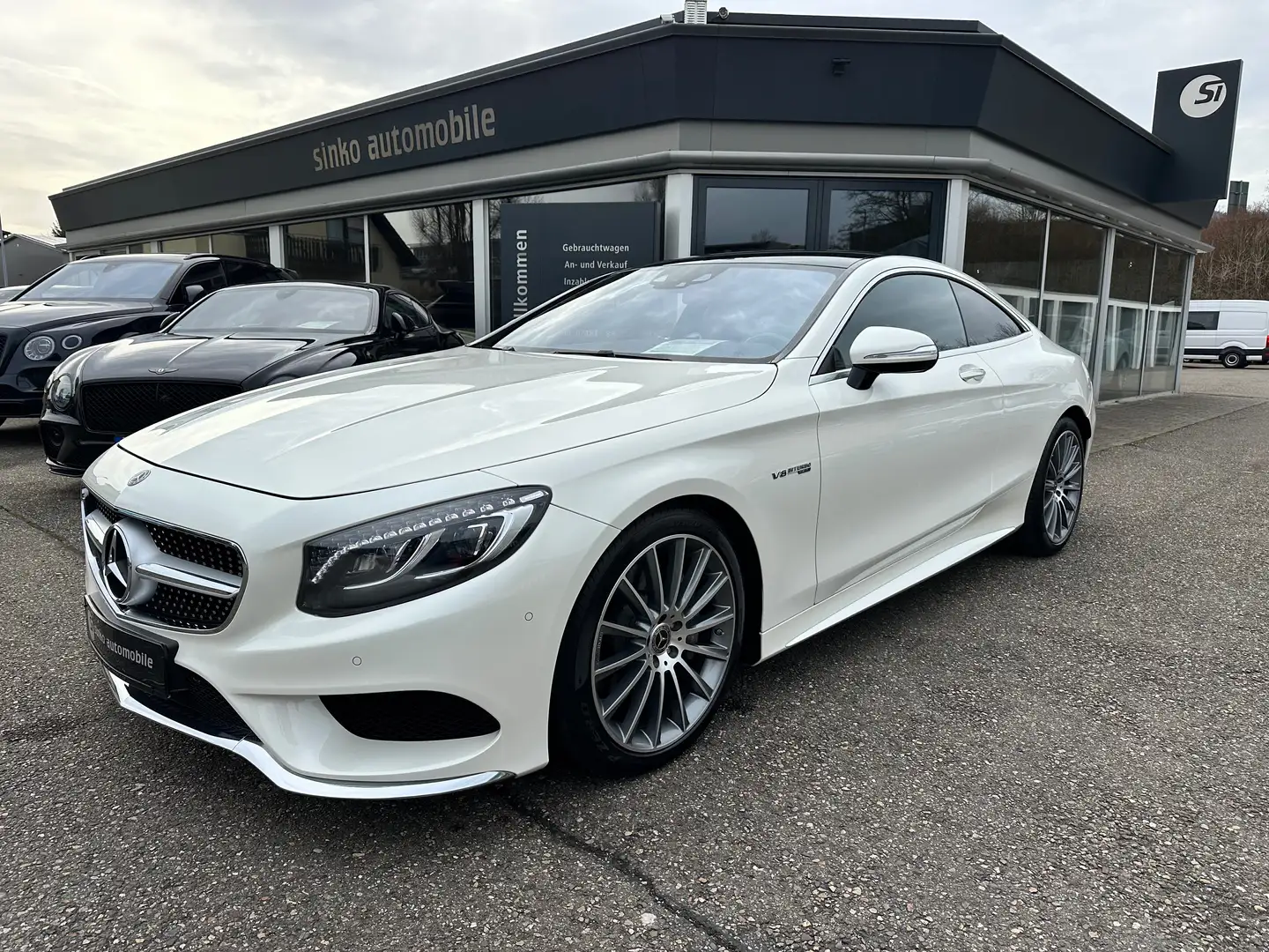 Mercedes-Benz S 500 S500 Coupe*9 Gg *AMG/MagicSky/LED Swarovski/Nightv Weiß - 2