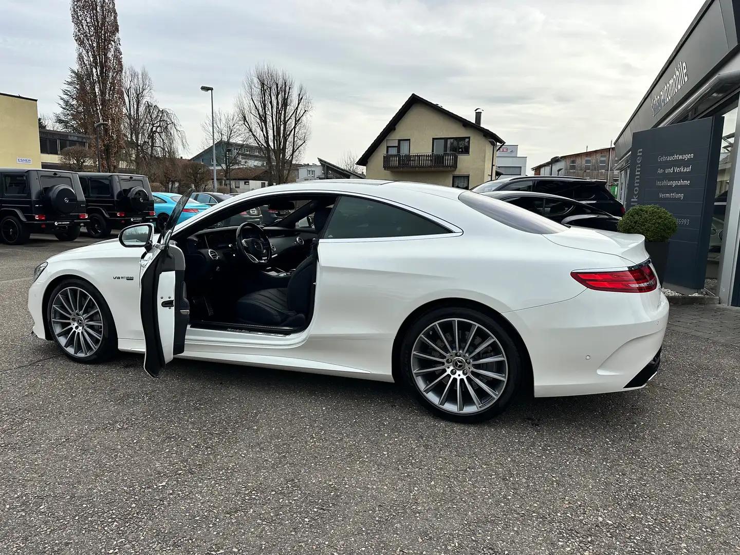 Mercedes-Benz S 500 S500 Coupe*9 Gg *AMG/MagicSky/LED Swarovski/Nightv Weiß - 1
