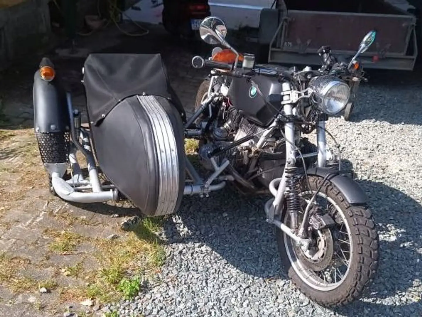 BMW R 100 R Caferacer, Bobber Scramblergespann Einzelstück Schwarz - 1