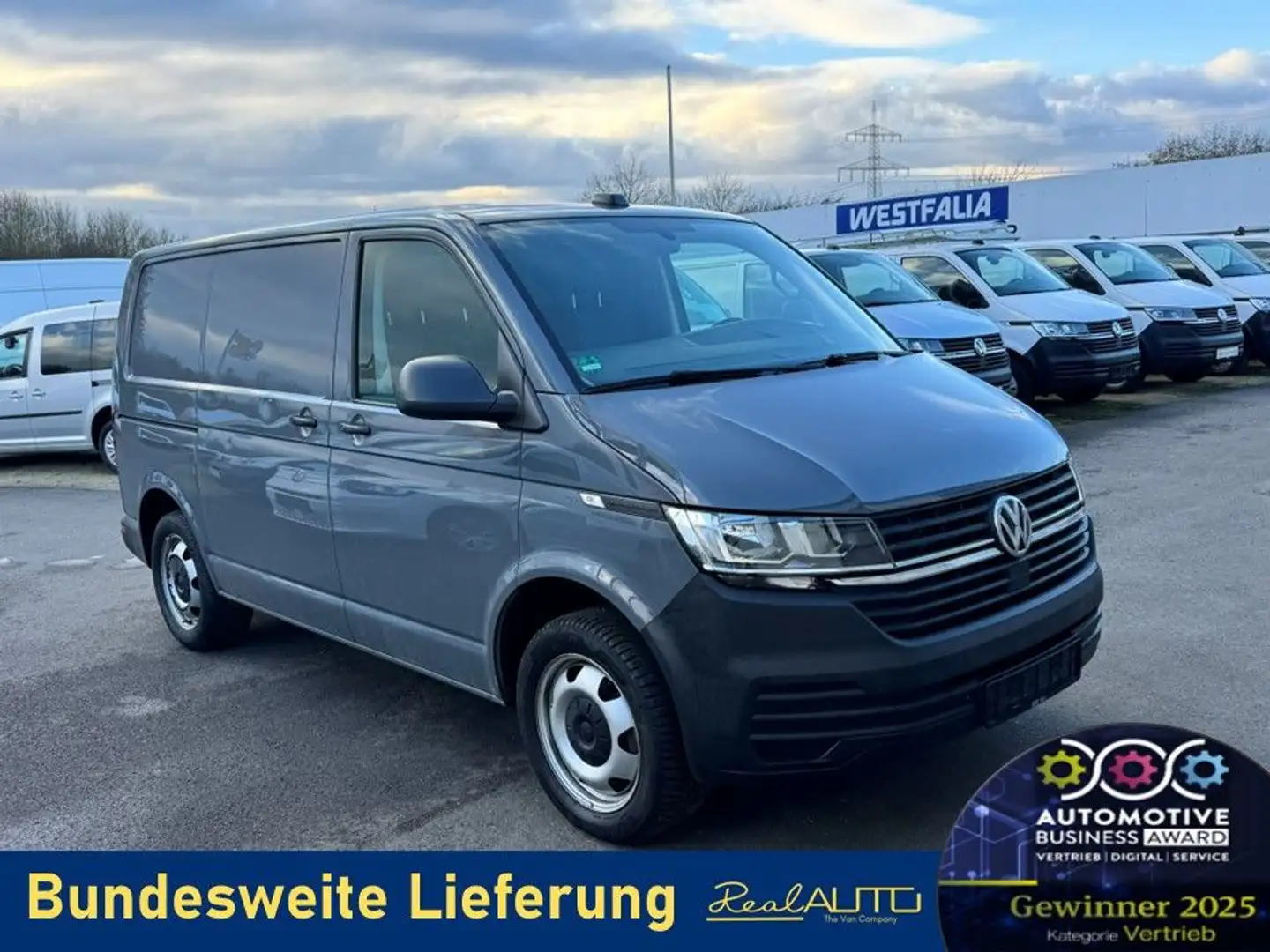 Volkswagen T6 Transporter 6.1 Kasten TDI DSG AHK*Kamera Grau - 1
